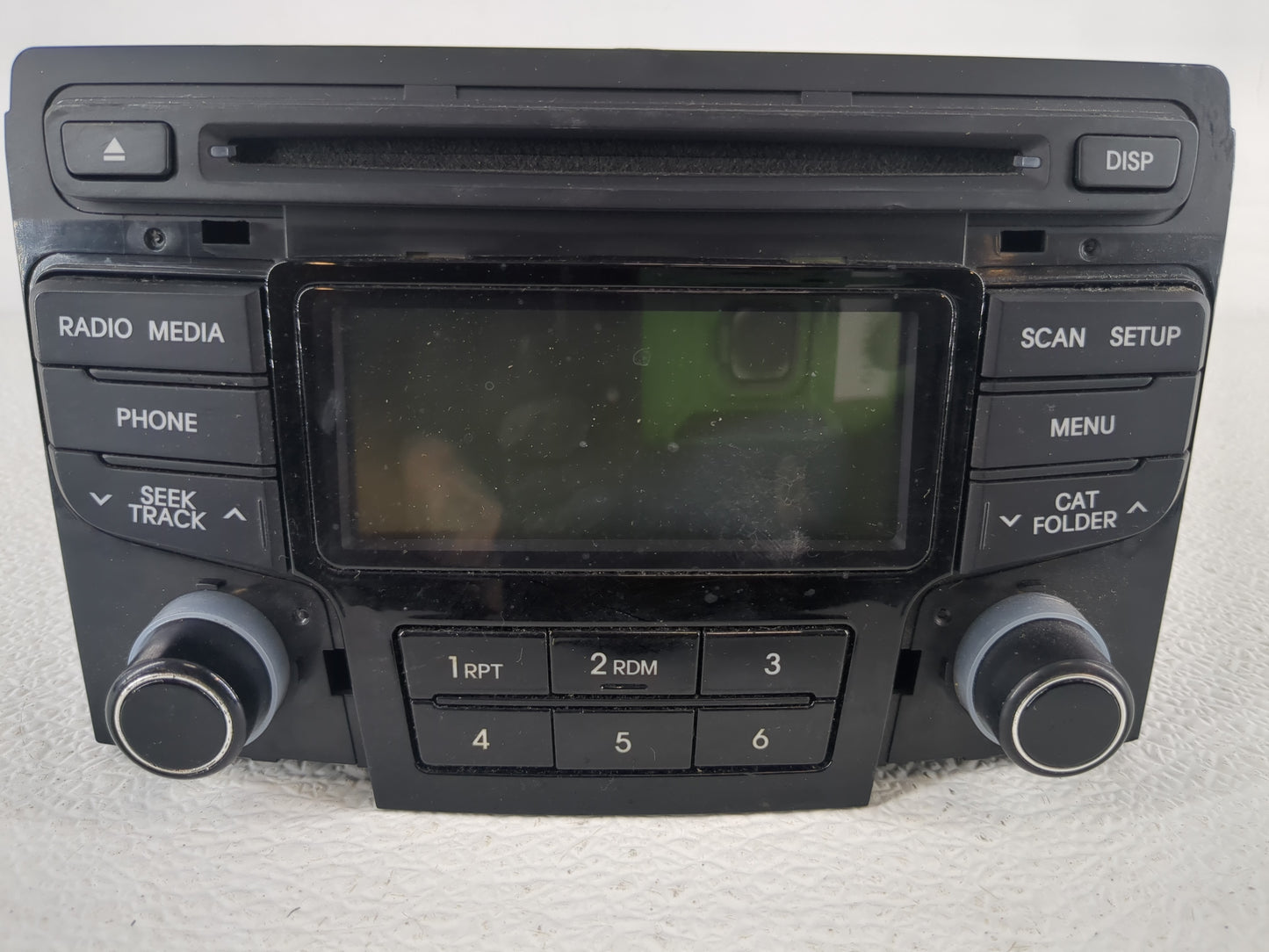 2012-2015 Hyundai Sonata Radio AM FM Cd Player Receiver Replacement P/N:96180-3Q600 Fits Fits 2012 2013 2014 2015 OEM Used A