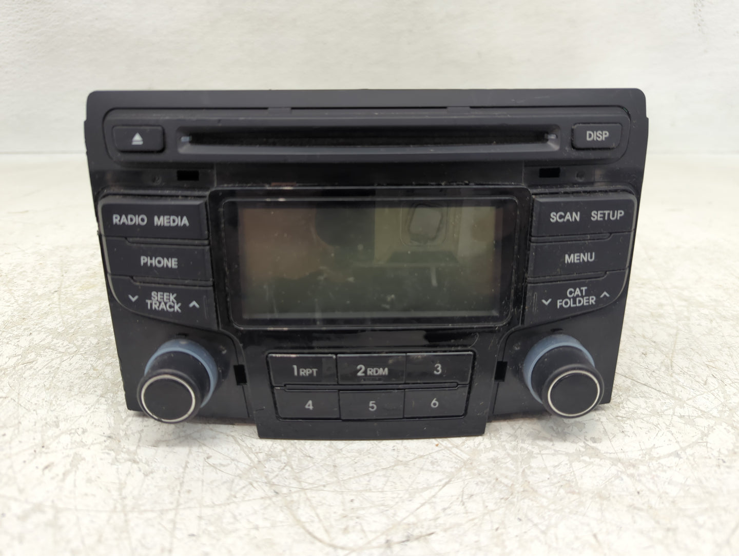 2012-2015 Hyundai Sonata Radio AM FM Cd Player Receiver Replacement P/N:96180-3Q600 Fits Fits 2012 2013 2014 2015 OEM Used A