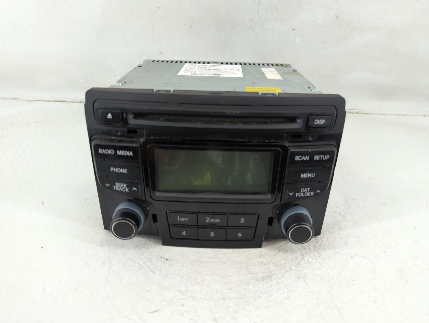 2012-2015 Hyundai Sonata Radio AM FM Cd Player Receiver Replacement P/N:96180-3Q600 Fits Fits 2012 2013 2014 2015 OEM Used A