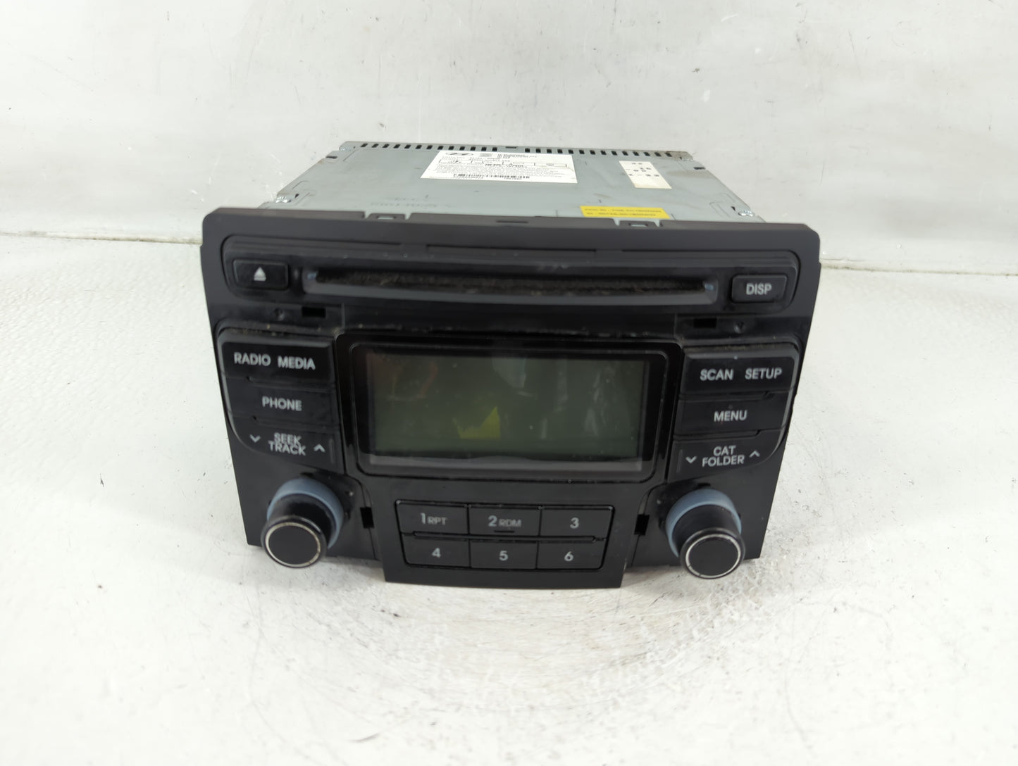 2012-2015 Hyundai Sonata Radio AM FM Cd Player Receiver Replacement P/N:96180-3Q600 Fits Fits 2012 2013 2014 2015 OEM Used A