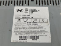 2012-2015 Hyundai Sonata Radio AM FM Cd Player Receiver Replacement P/N:96180-3Q600 Fits Fits 2012 2013 2014 2015 OEM Used A