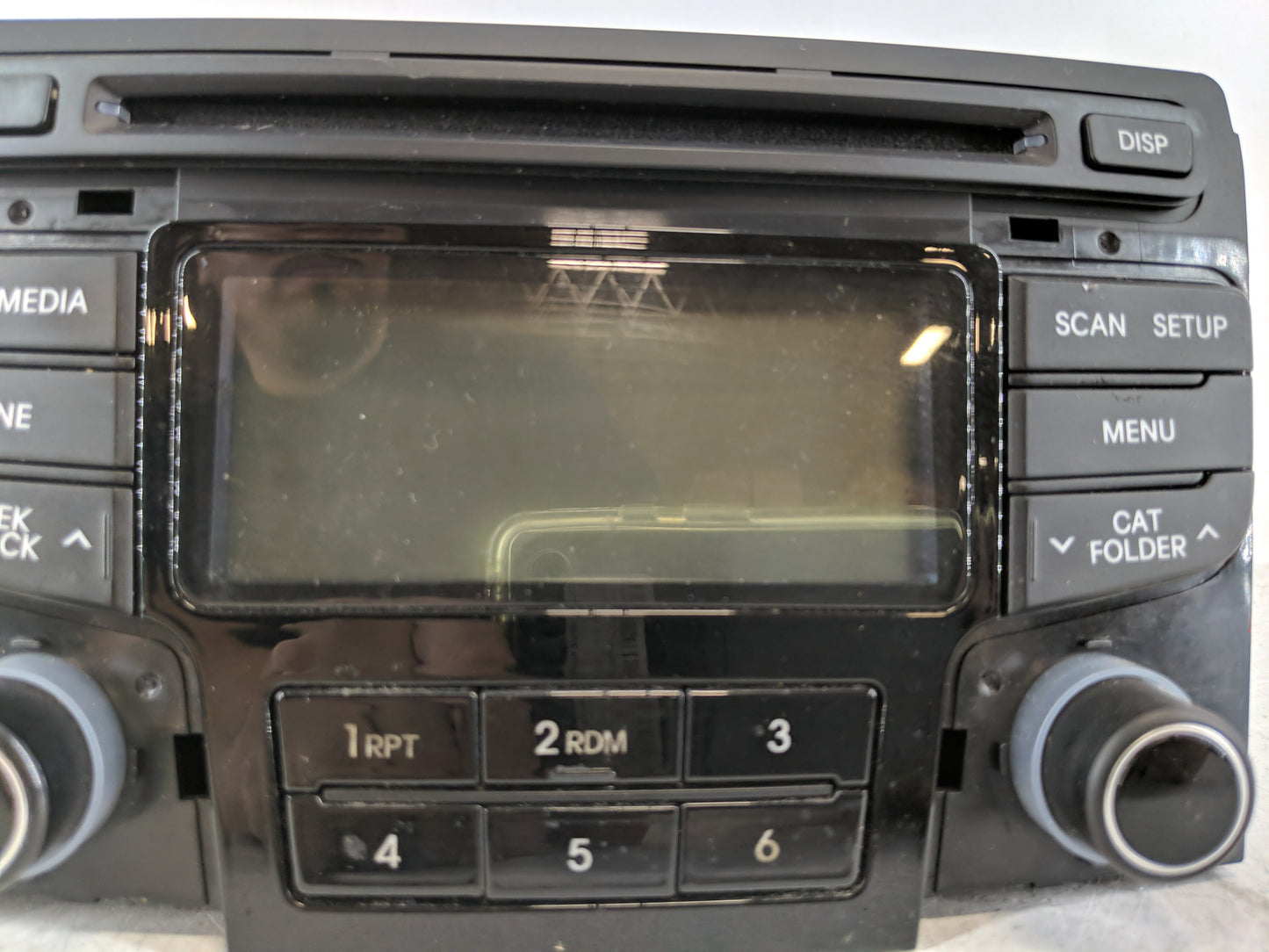 2012-2015 Hyundai Sonata Radio AM FM Cd Player Receiver Replacement P/N:96180-3Q600 Fits Fits 2012 2013 2014 2015 OEM Used A