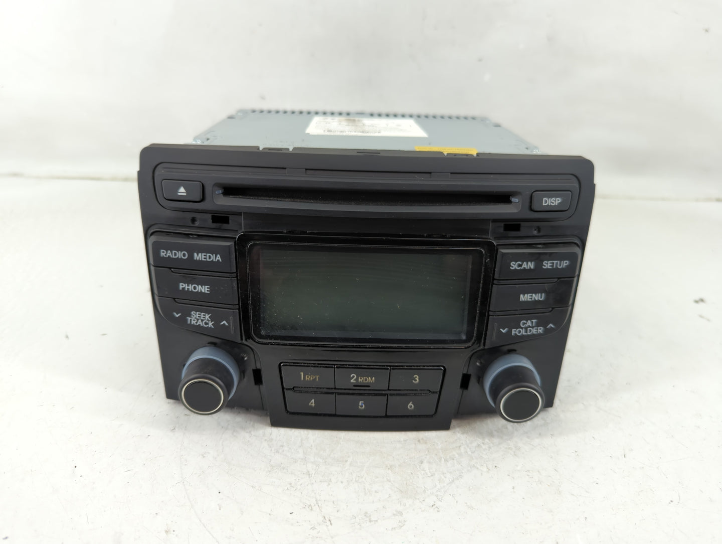 2012-2015 Hyundai Sonata Radio AM FM Cd Player Receiver Replacement P/N:96180-3Q600 Fits Fits 2012 2013 2014 2015 OEM Used A