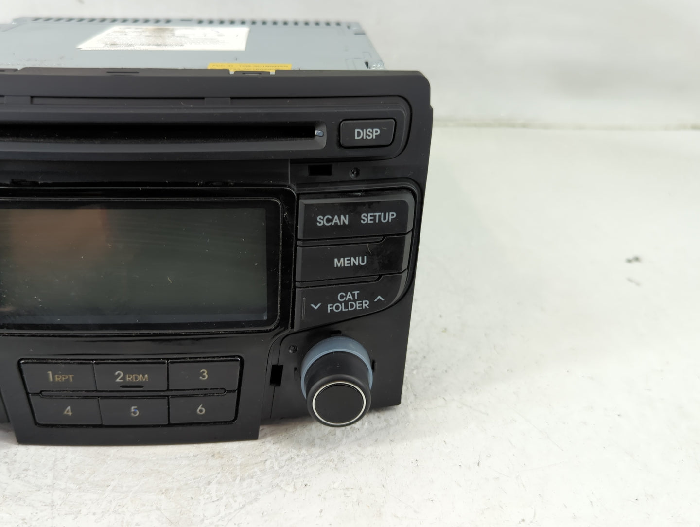 2012-2015 Hyundai Sonata Radio AM FM Cd Player Receiver Replacement P/N:96180-3Q600 Fits Fits 2012 2013 2014 2015 OEM Used A