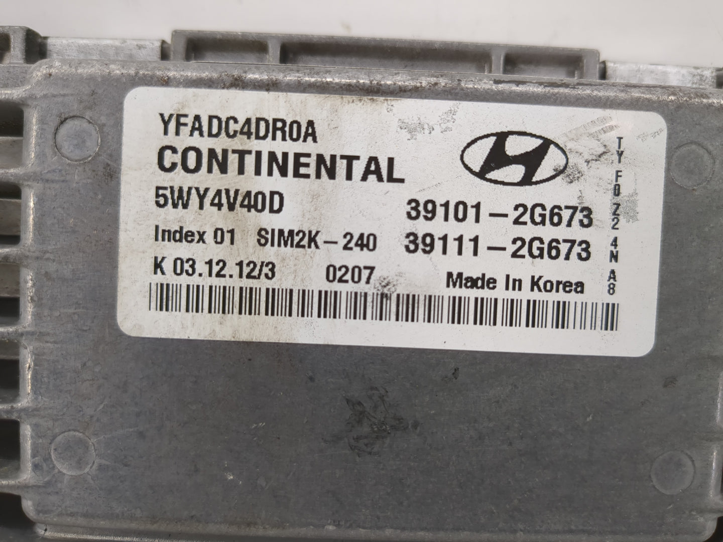 2011-2014 Hyundai Sonata PCM Engine Control Computer ECU ECM PCU OEM P/N:39111-2G673 39101-2G673 Fits Fits 2011 2012 2013 20