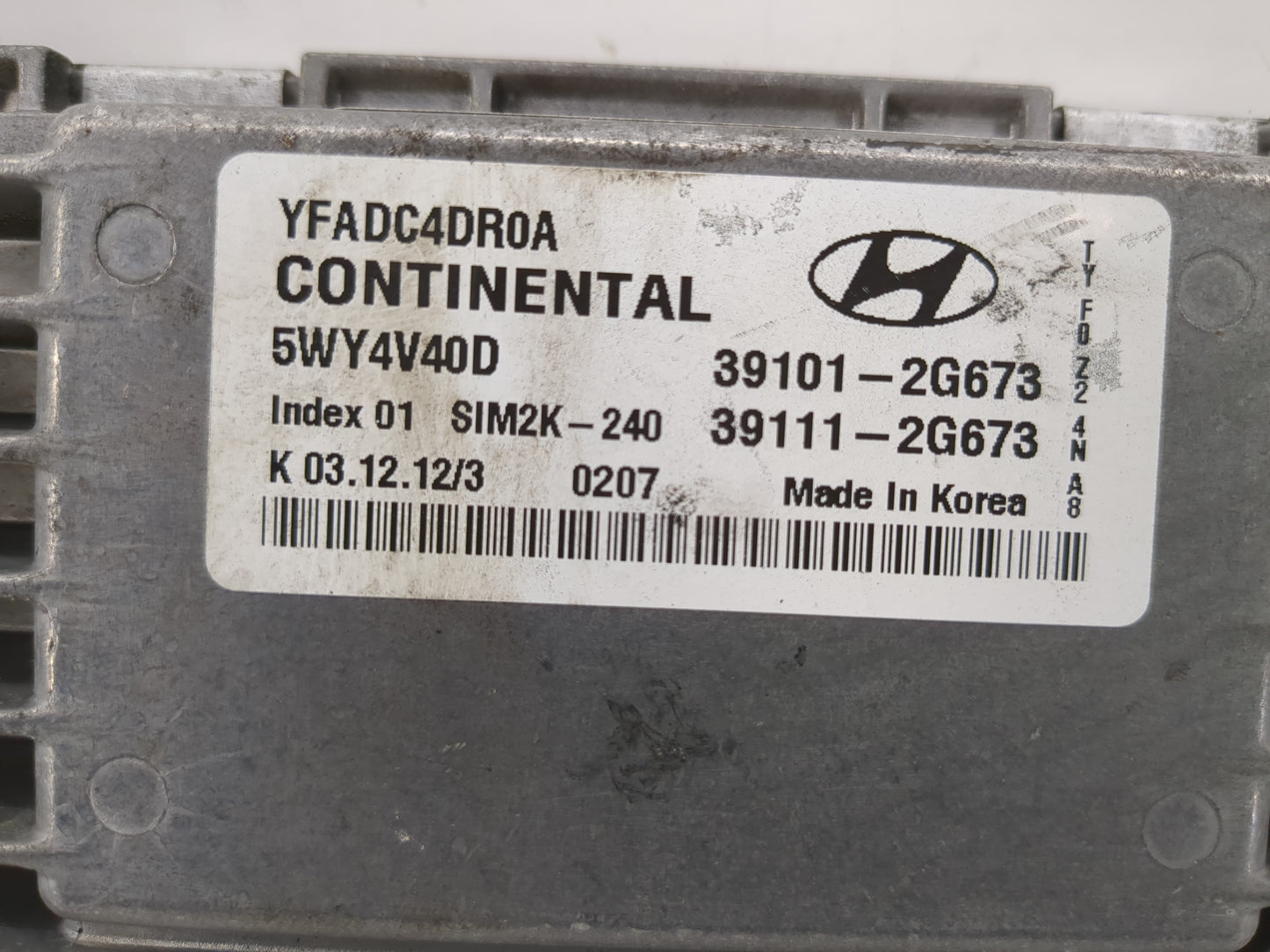 2011-2014 Hyundai Sonata PCM Engine Control Computer ECU ECM PCU OEM P/N:39111-2G673 39101-2G673 Fits Fits 2011 2012 2013 20