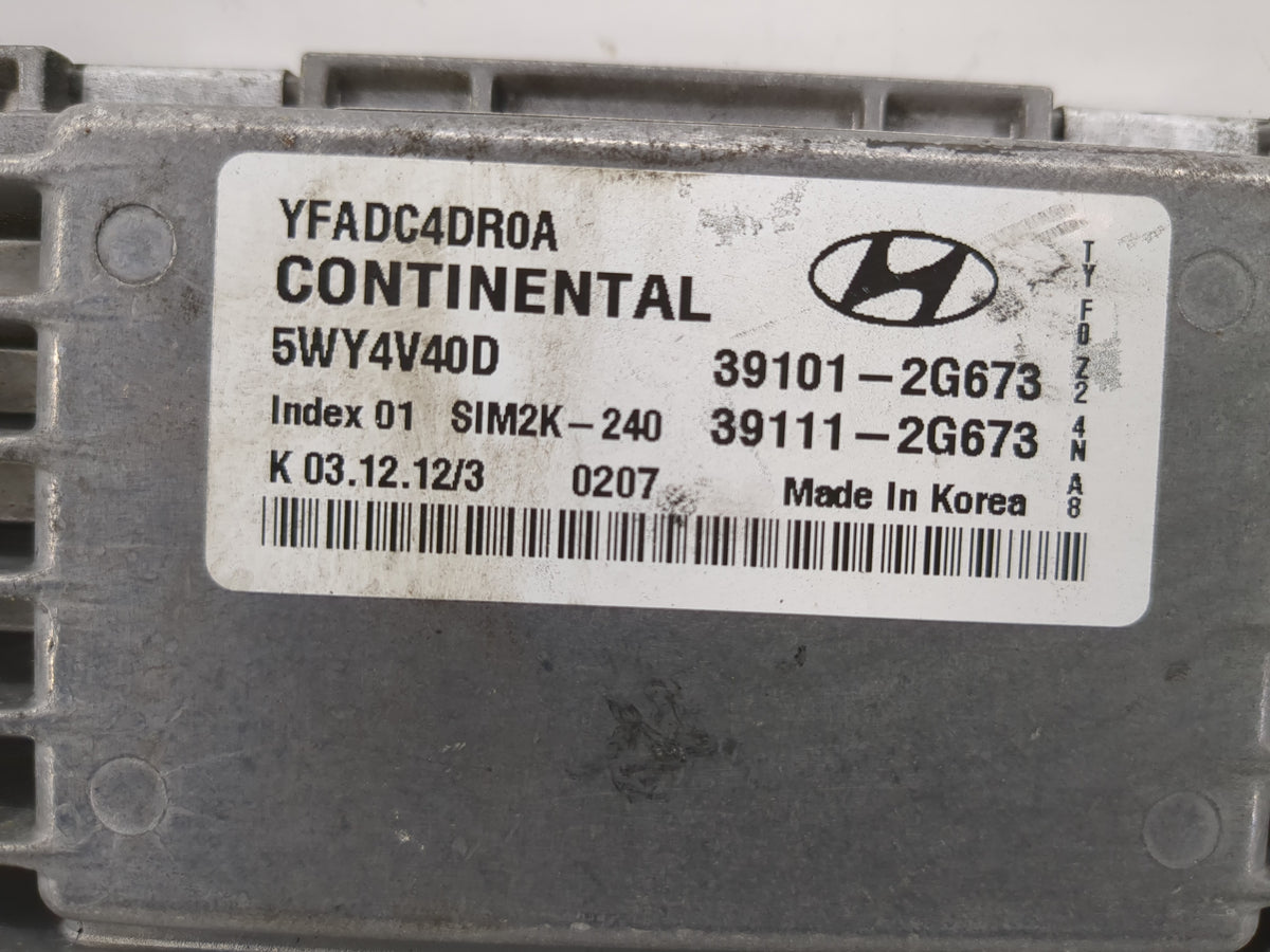 2011-2014 Hyundai Sonata PCM Engine Control Computer ECU ECM PCU OEM P/N:39111-2G673 39101-2G673 Fits 2011 2012 2013 2014 OE