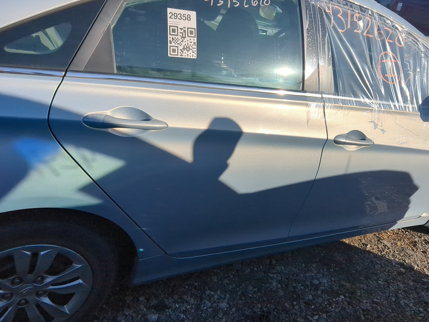 2011-2014 Hyundai Sonata Passenger Rear Door Oem - Oemusedautoparts1.com