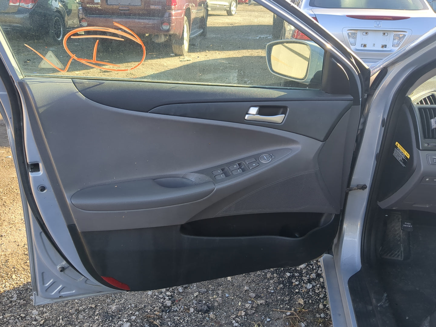 2012 Hyundai Sonata Front Left Driver Interior Door Panel Trim 1234870 - Oemusedautoparts1.com
