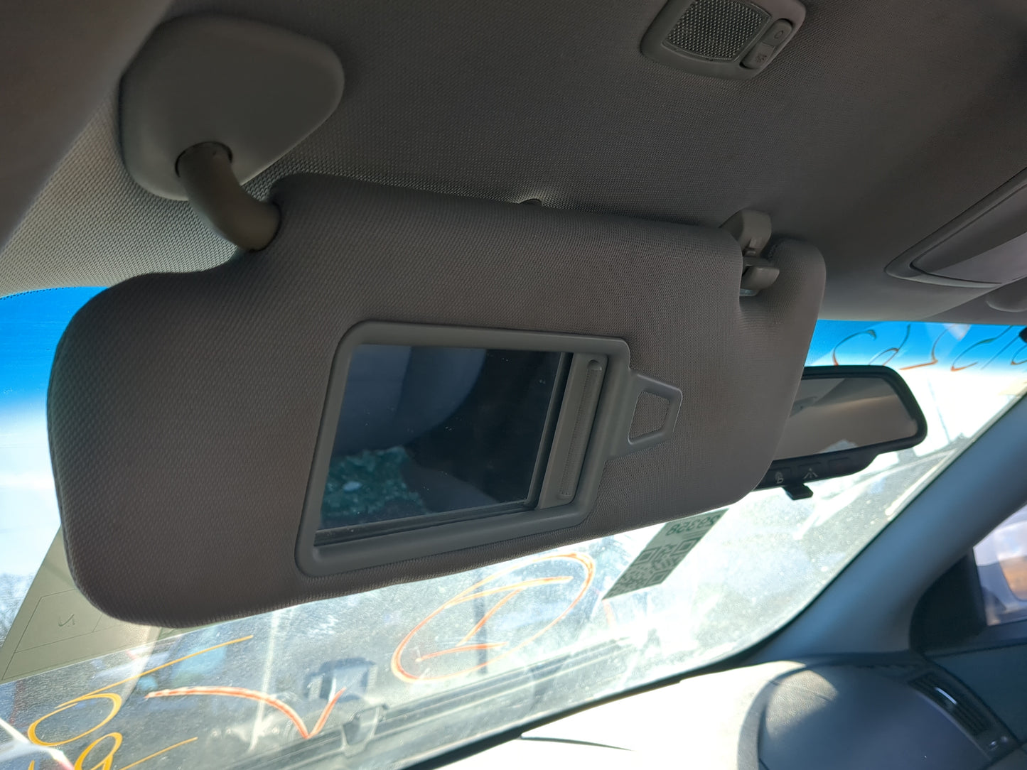 2011-2015 Hyundai Sonata Sun Visor Shade Replacement Driver Left Mirror Fits Fits 2011 2012 2013 2014 2015 OEM Used Auto Par