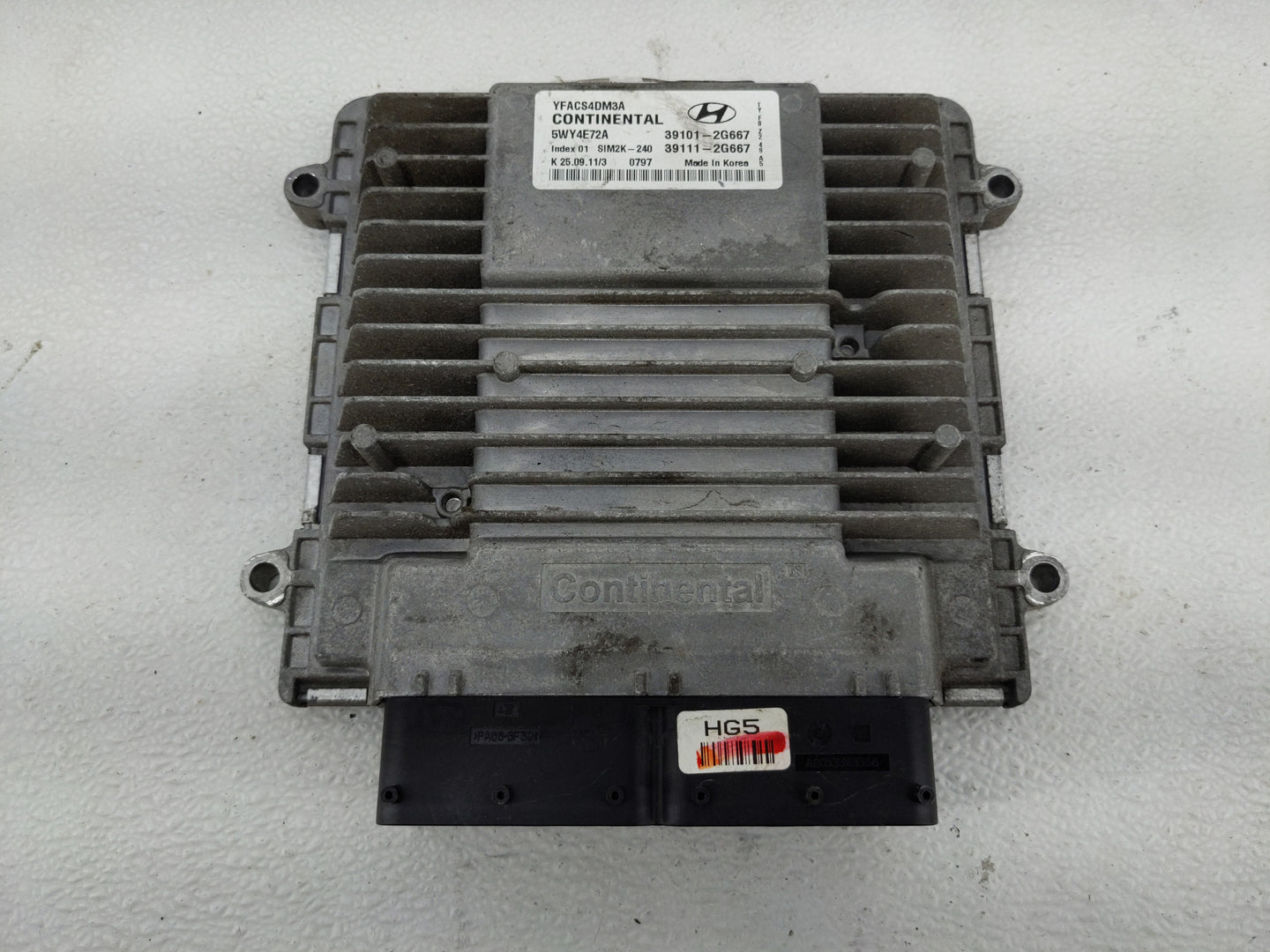 2011-2014 Hyundai Sonata PCM Engine Control Computer ECU ECM PCU OEM P/N:39111-2G667 39101-2G667 Fits Fits 2011 2012 2013 20