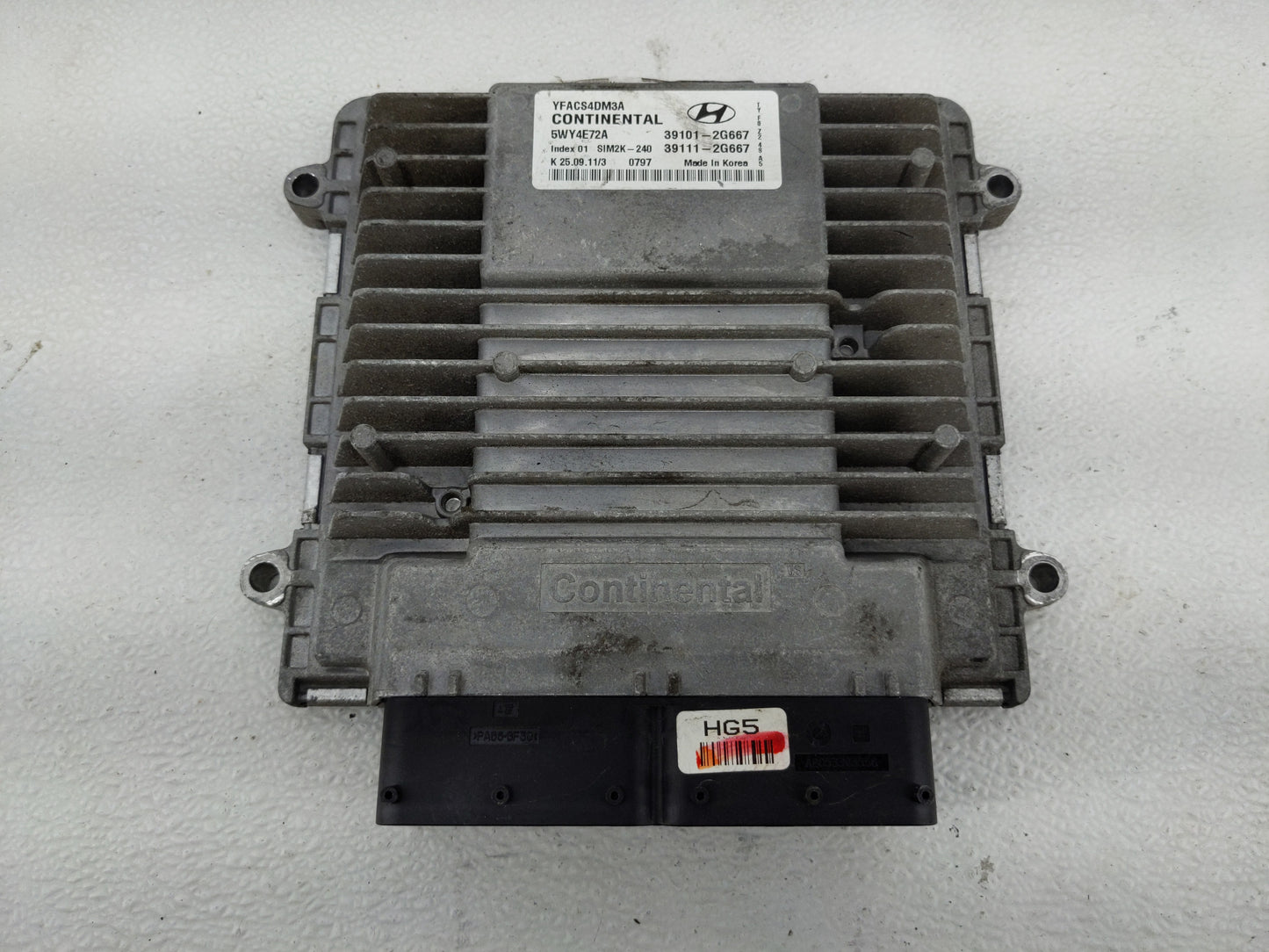 2011-2014 Hyundai Sonata PCM Engine Control Computer ECU ECM PCU OEM P/N:39111-2G667 39101-2G667 Fits Fits 2011 2012 2013 20