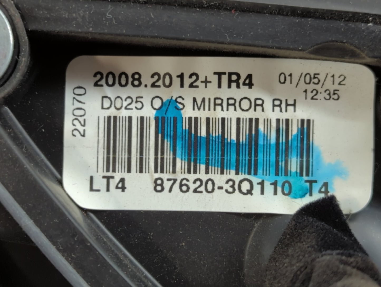 2011-2014 Hyundai Sonata Side Mirror Replacement Passenger Right View Door Mirror P/N:87620-3Q110 Fits Fits 2011 2012 2013 2