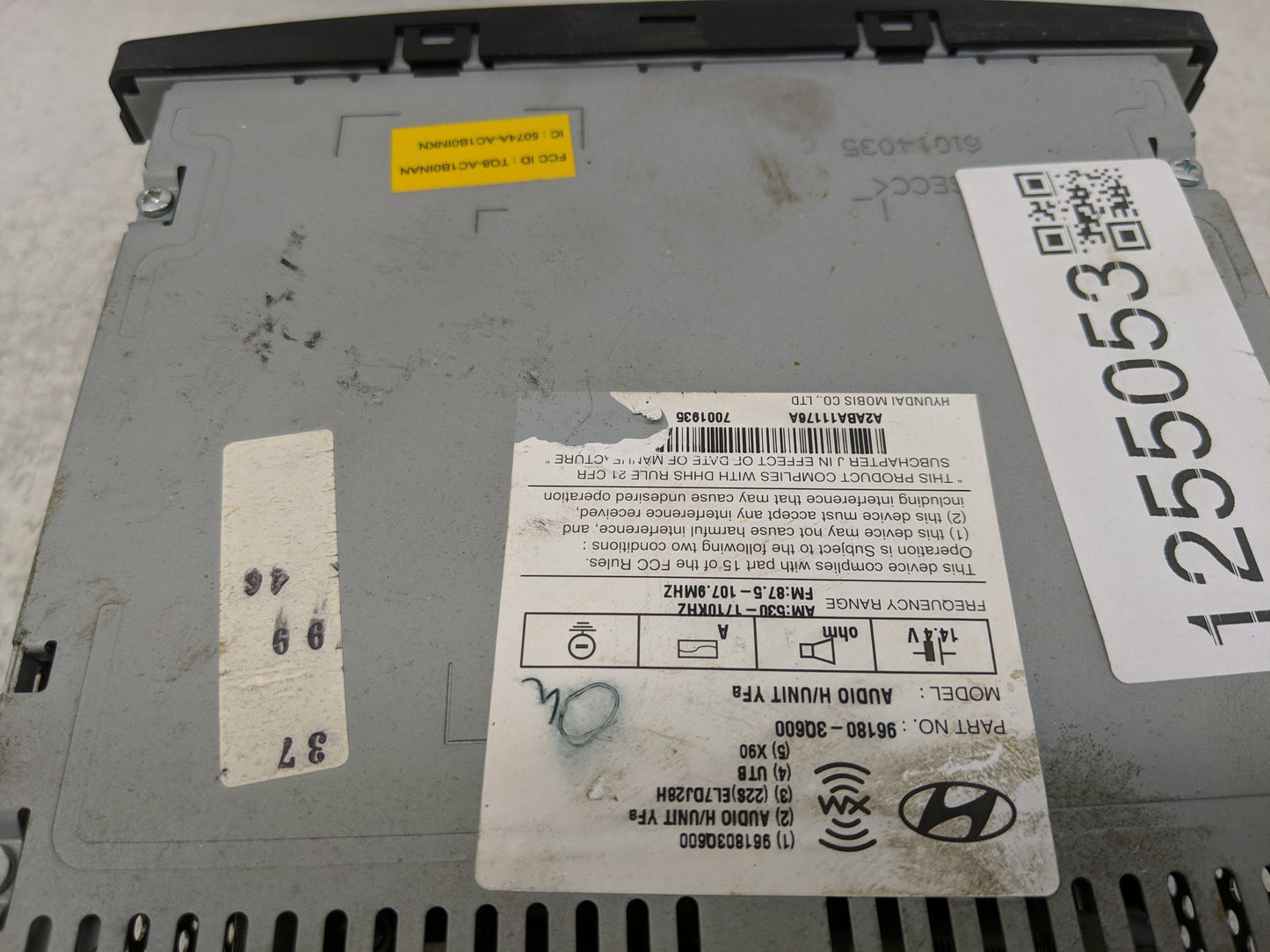 2012-2015 Hyundai Sonata Radio AM FM Cd Player Receiver Replacement Fits Fits 2012 2013 2014 2015 OEM Used Auto Parts - Oemu