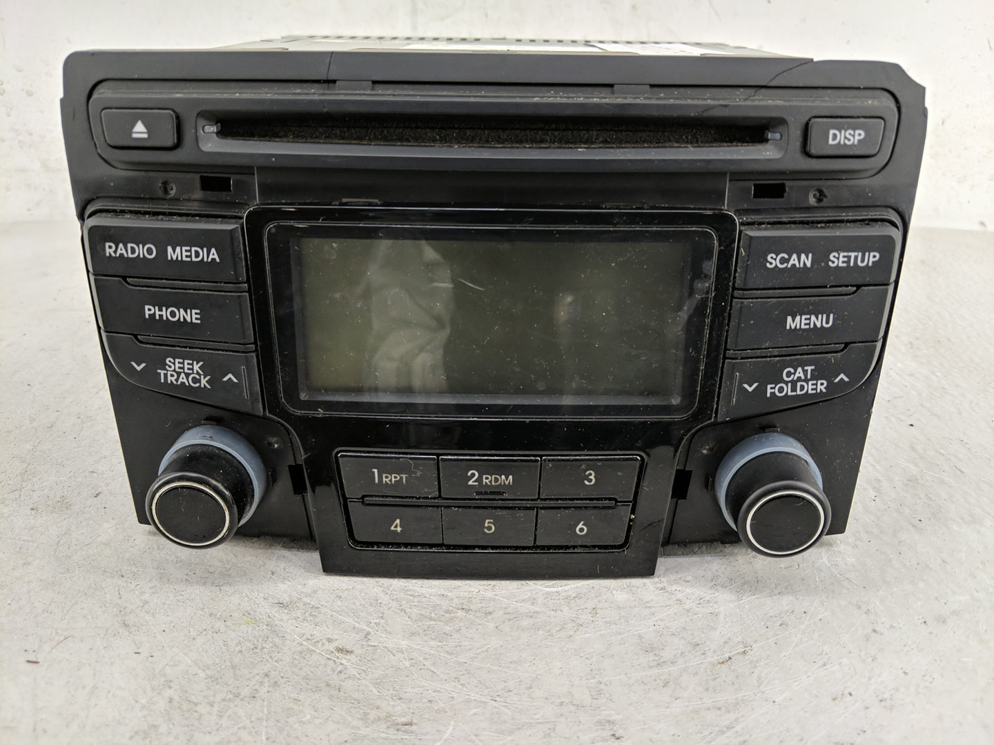 2012-2015 Hyundai Sonata Radio AM FM Cd Player Receiver Replacement P/N:96180-3Q600 Fits Fits 2012 2013 2014 2015 OEM Used A