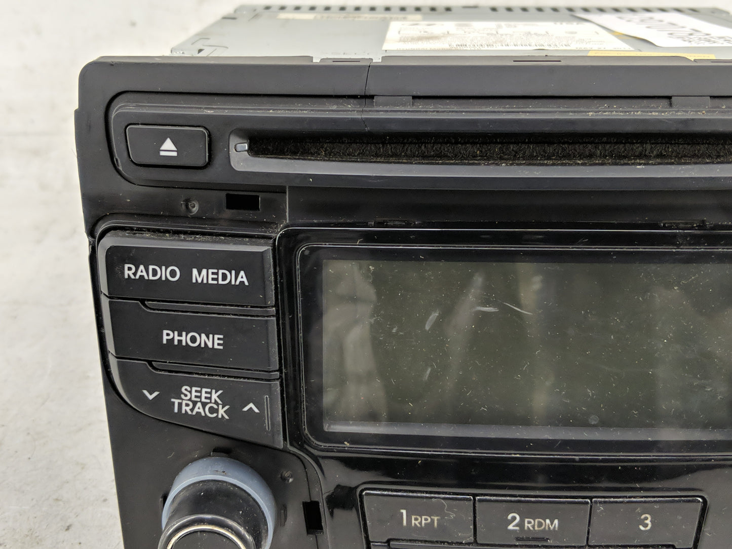 2012-2015 Hyundai Sonata Radio AM FM Cd Player Receiver Replacement P/N:96180-3Q600 Fits Fits 2012 2013 2014 2015 OEM Used A