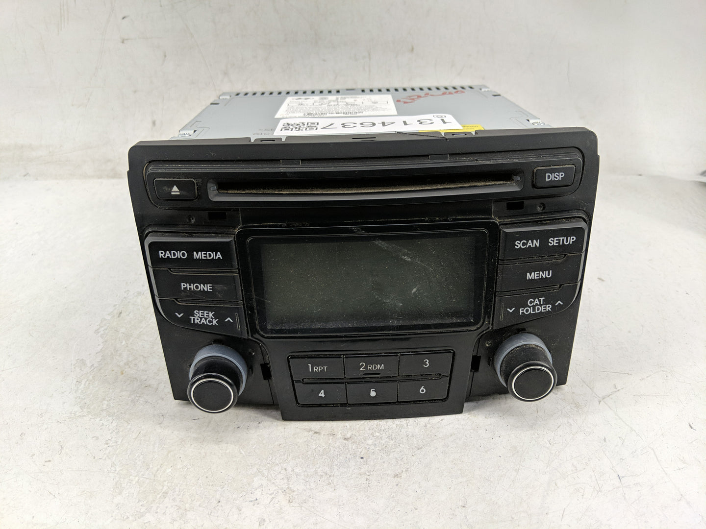 2012-2015 Hyundai Sonata Radio AM FM Cd Player Receiver Replacement P/N:96180-3Q600 Fits Fits 2012 2013 2014 2015 OEM Used A