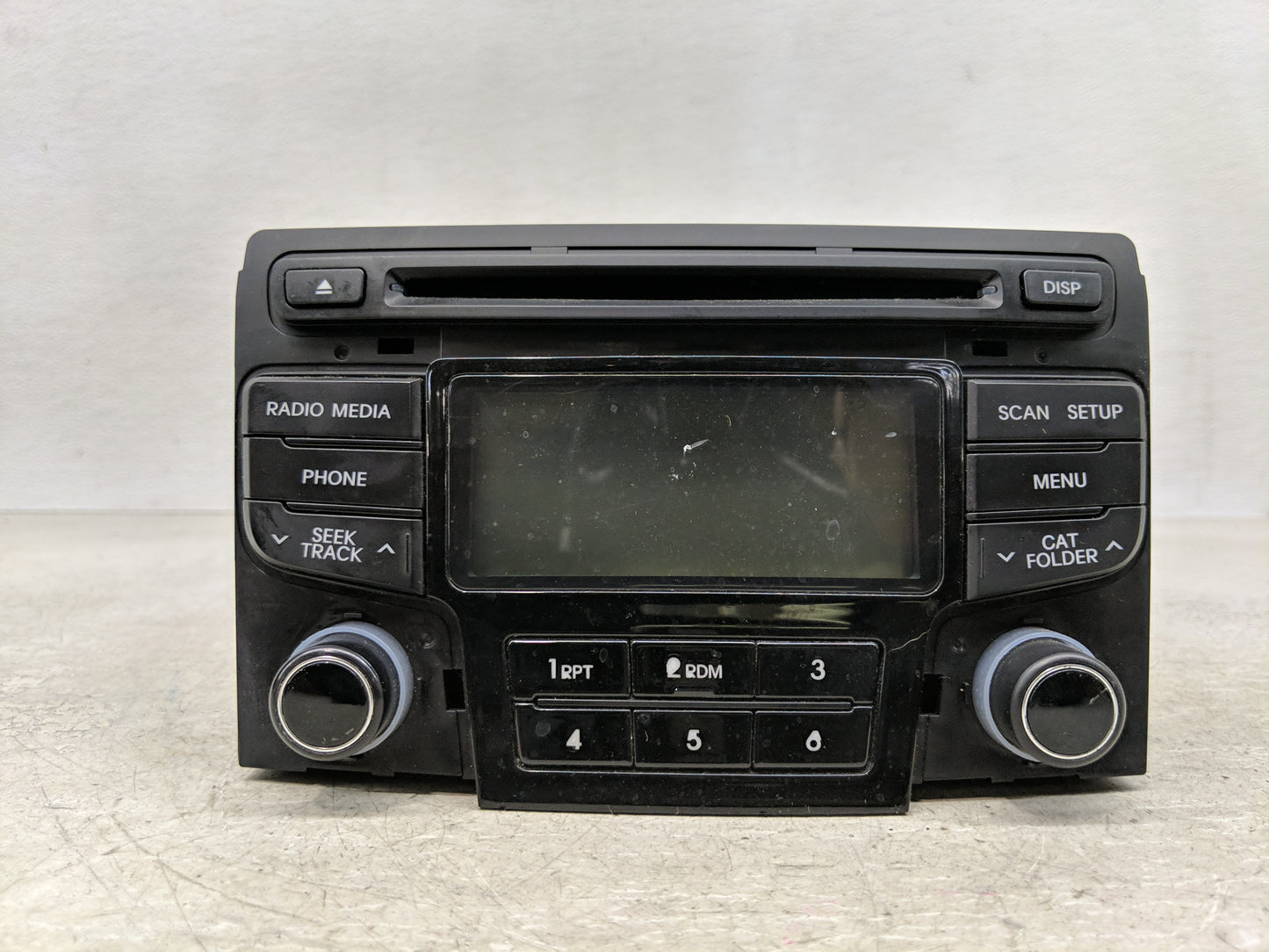 2012-2015 Hyundai Sonata Radio AM FM Cd Player Receiver Replacement P/N:96180-3Q6004X Fits Fits 2012 2013 2014 2015 OEM Used