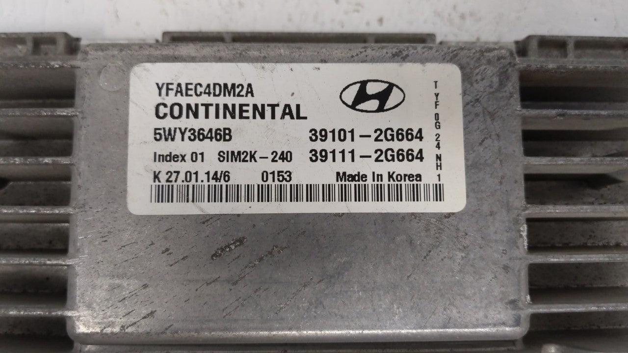 2011-2014 Hyundai Sonata PCM Engine Control Computer ECU ECM PCU OEM Fits OEM Used Auto Parts - Oemusedautoparts1.com