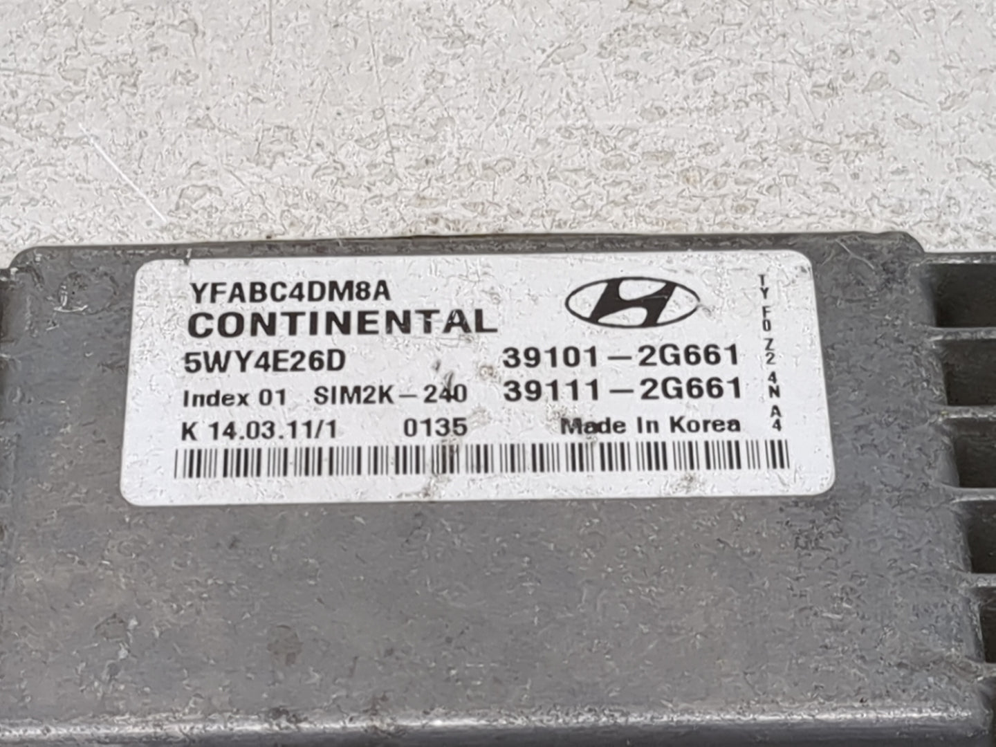 2011-2014 Hyundai Sonata PCM Engine Control Computer ECU ECM PCU OEM Fits OEM Used Auto Parts - Oemusedautoparts1.com