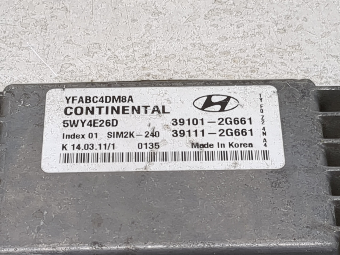 2011-2014 Hyundai Sonata PCM Engine Control Computer ECU ECM PCU OEM Fits OEM Used Auto Parts - Oemusedautoparts1.com