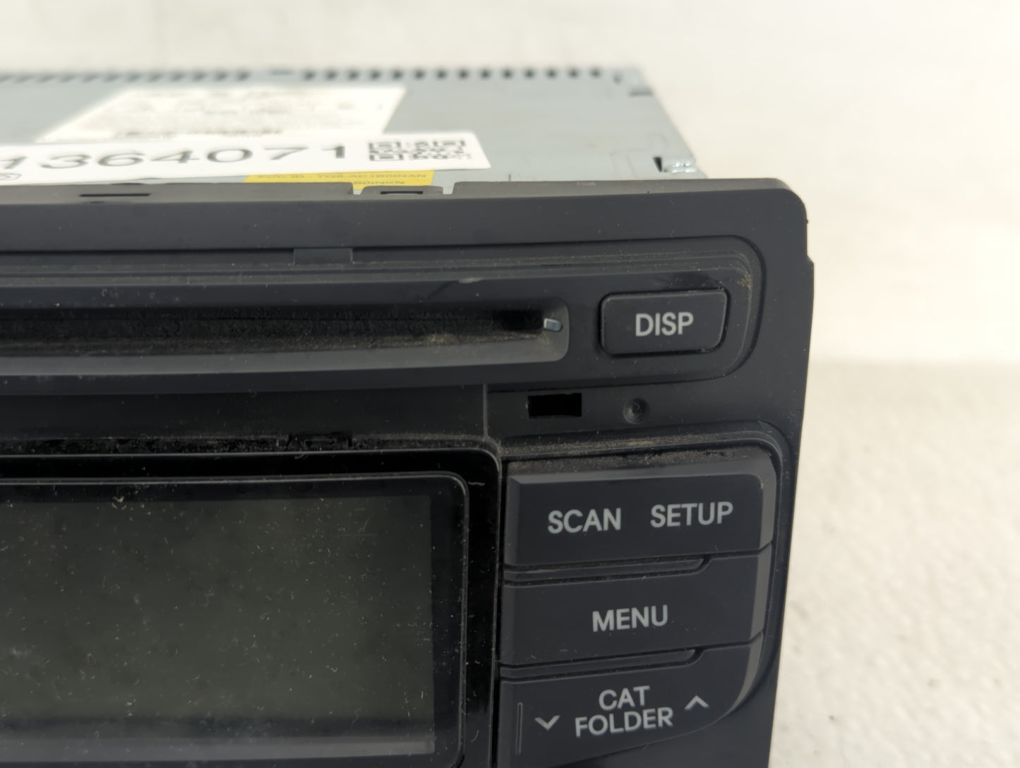 2012-2015 Hyundai Sonata Radio AM FM Cd Player Receiver Replacement P/N:96180-3Q600 Fits Fits 2012 2013 2014 2015 OEM Used A