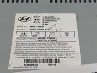 2012-2015 Hyundai Sonata Radio AM FM Cd Player Receiver Replacement P/N:96180-3Q600 Fits Fits 2012 2013 2014 2015 OEM Used A