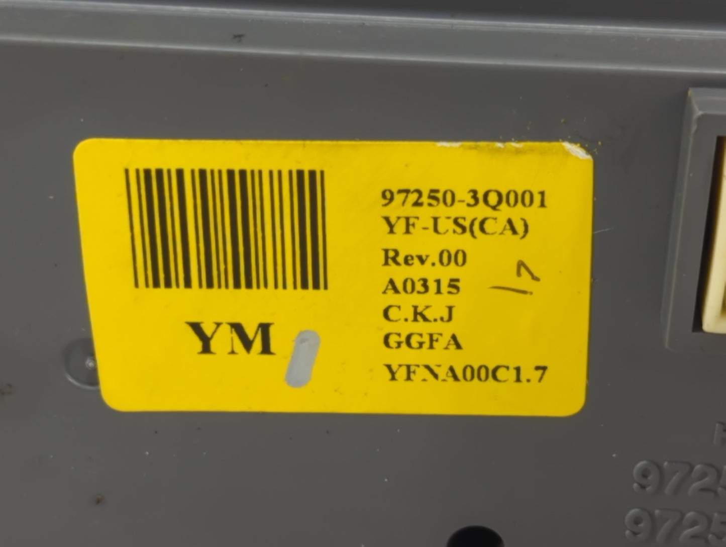 2011-2013 Hyundai Sonata Climate Control Module Temperature AC/Heater Replacement P/N:97250-3Q001 Fits Fits 2011 2012 2013 O