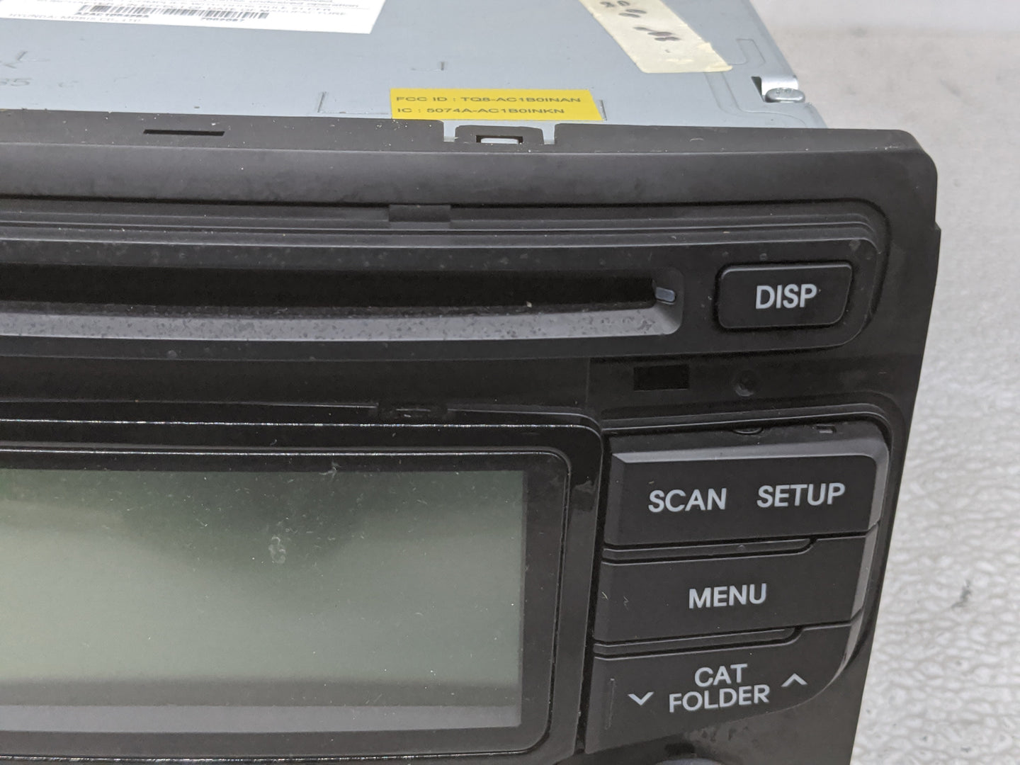 2012-2015 Hyundai Sonata Radio AM FM Cd Player Receiver Replacement P/N:96180-3Q600 Fits Fits 2012 2013 2014 2015 OEM Used A