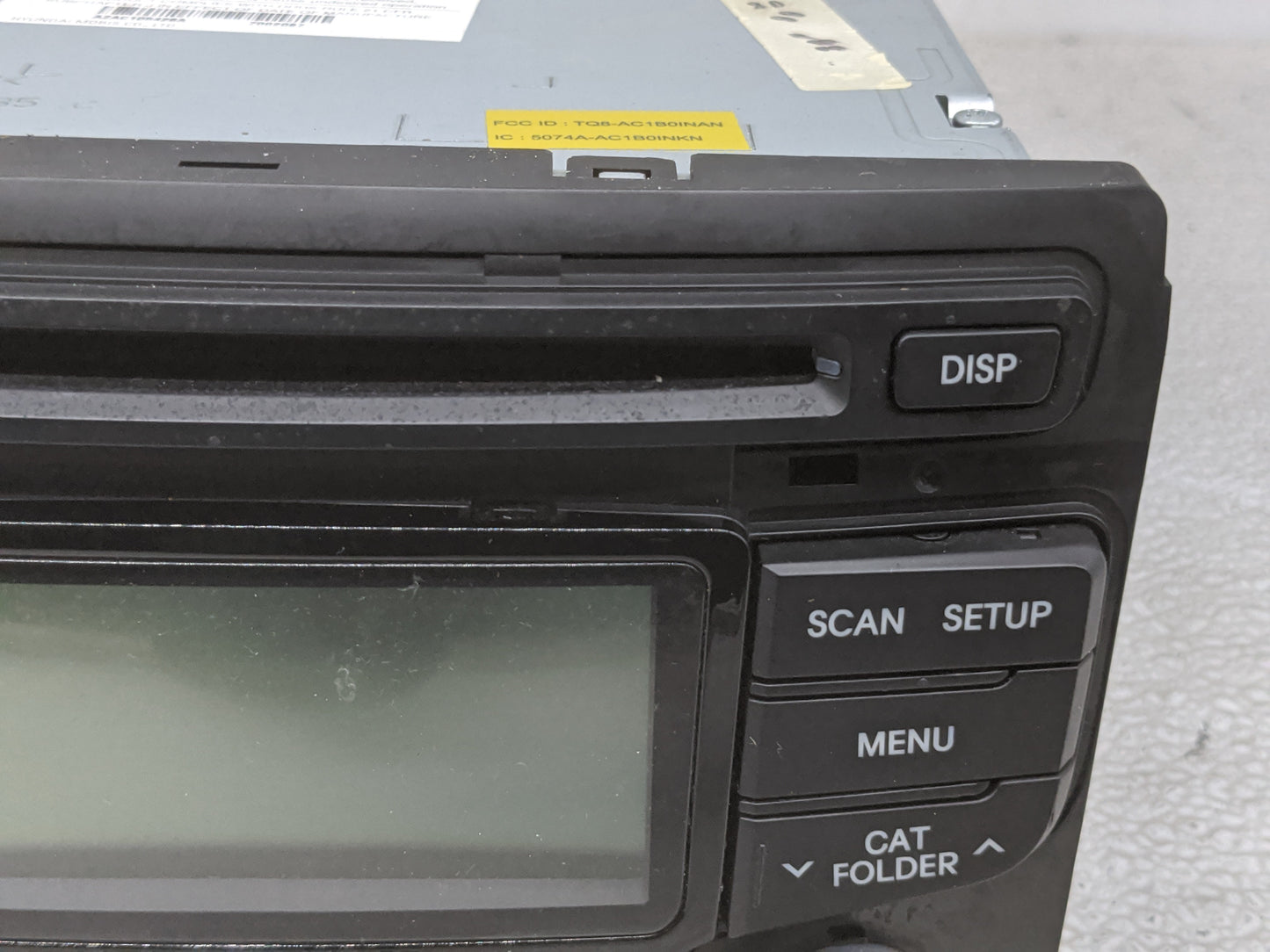 2012-2015 Hyundai Sonata Radio AM FM Cd Player Receiver Replacement P/N:96180-3Q600 Fits Fits 2012 2013 2014 2015 OEM Used A