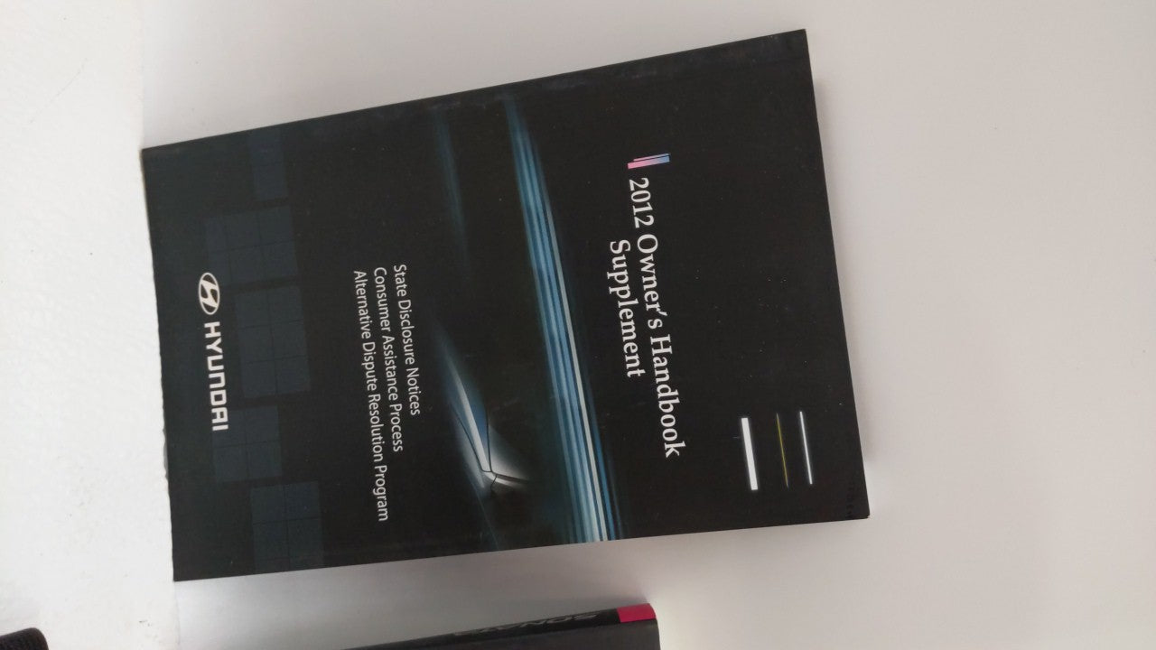 2012 Hyundai Sonata Owners Manual Book Guide OEM Used Auto Parts - Oemusedautoparts1.com