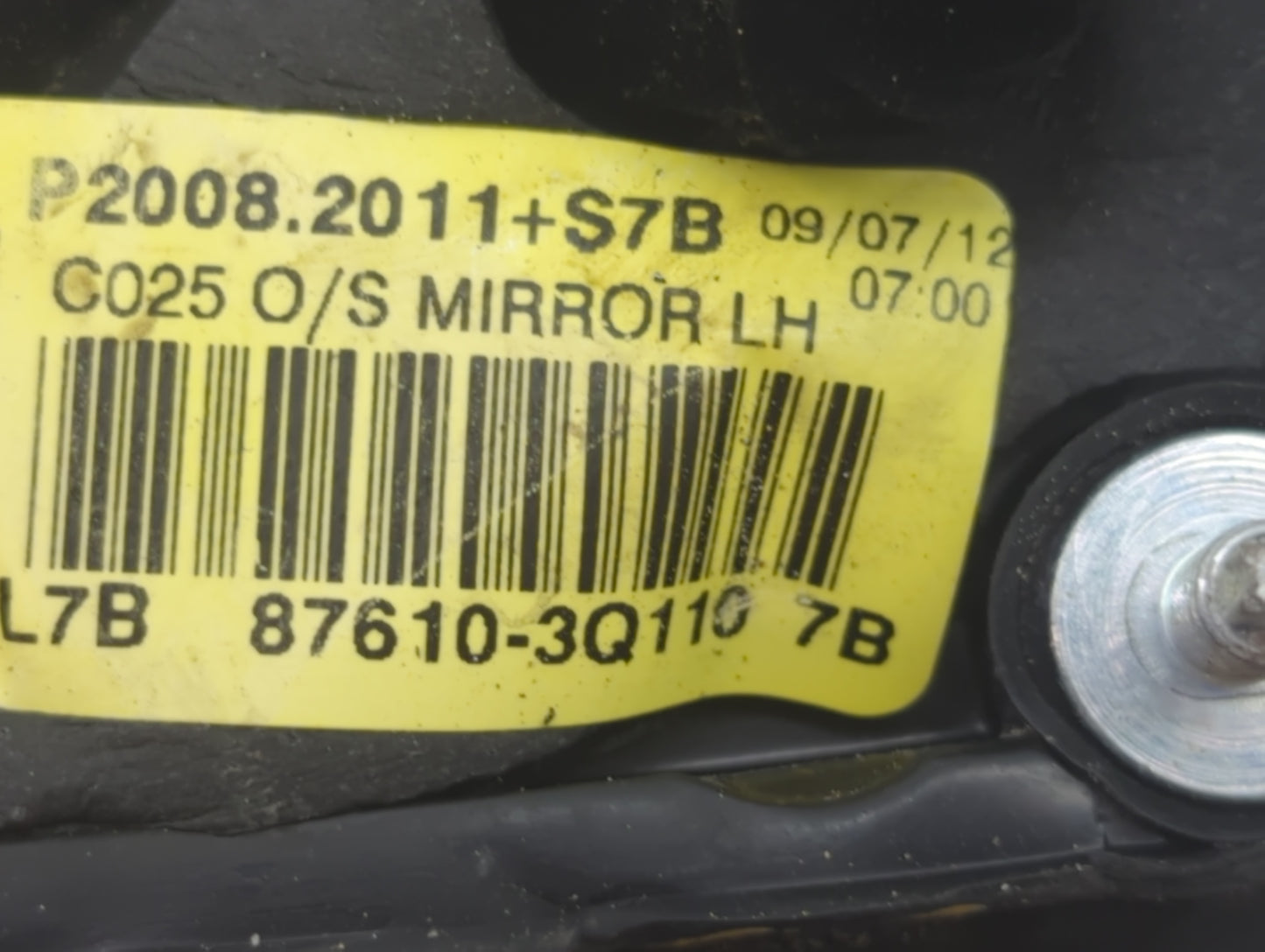2011-2014 Hyundai Sonata Driver Side View Mirror - Left Door Mirror OEM Used - Oemusedautoparts1.com
