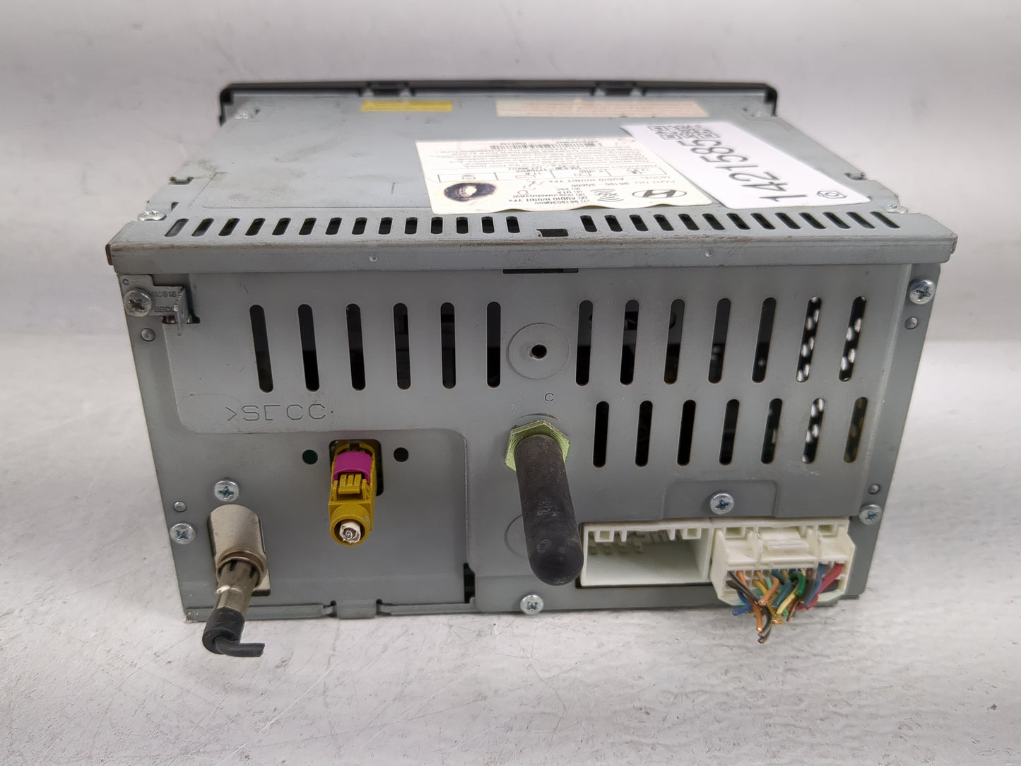 2012 Hyundai Sonata Radio AM FM Cd Player Receiver Replacement P/N:96190-3Q600 Fits OEM Used Auto Parts - Oemusedautoparts1.