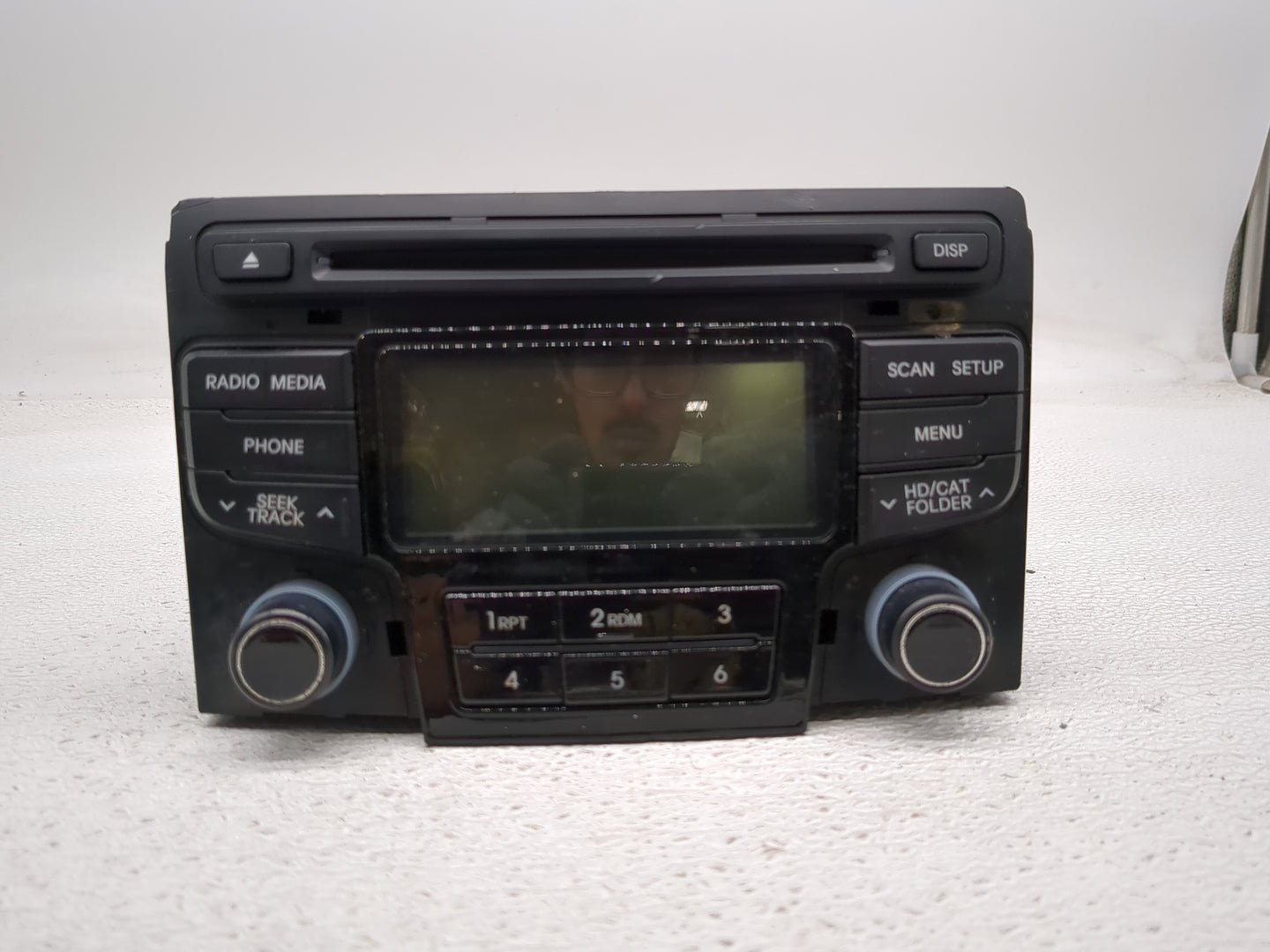2012-2015 Hyundai Sonata Radio AM FM Cd Player Receiver Replacement P/N:96190-3Q600 Fits Fits 2012 2013 2014 2015 OEM Used A