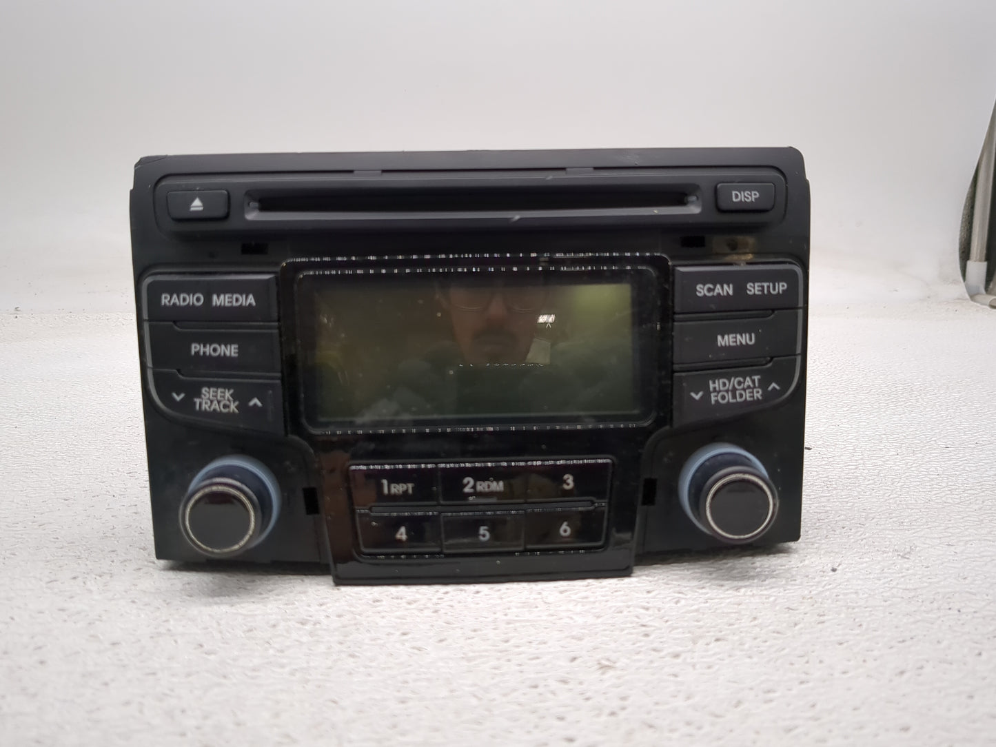 2012-2015 Hyundai Sonata Radio AM FM Cd Player Receiver Replacement P/N:96190-3Q600 Fits Fits 2012 2013 2014 2015 OEM Used A