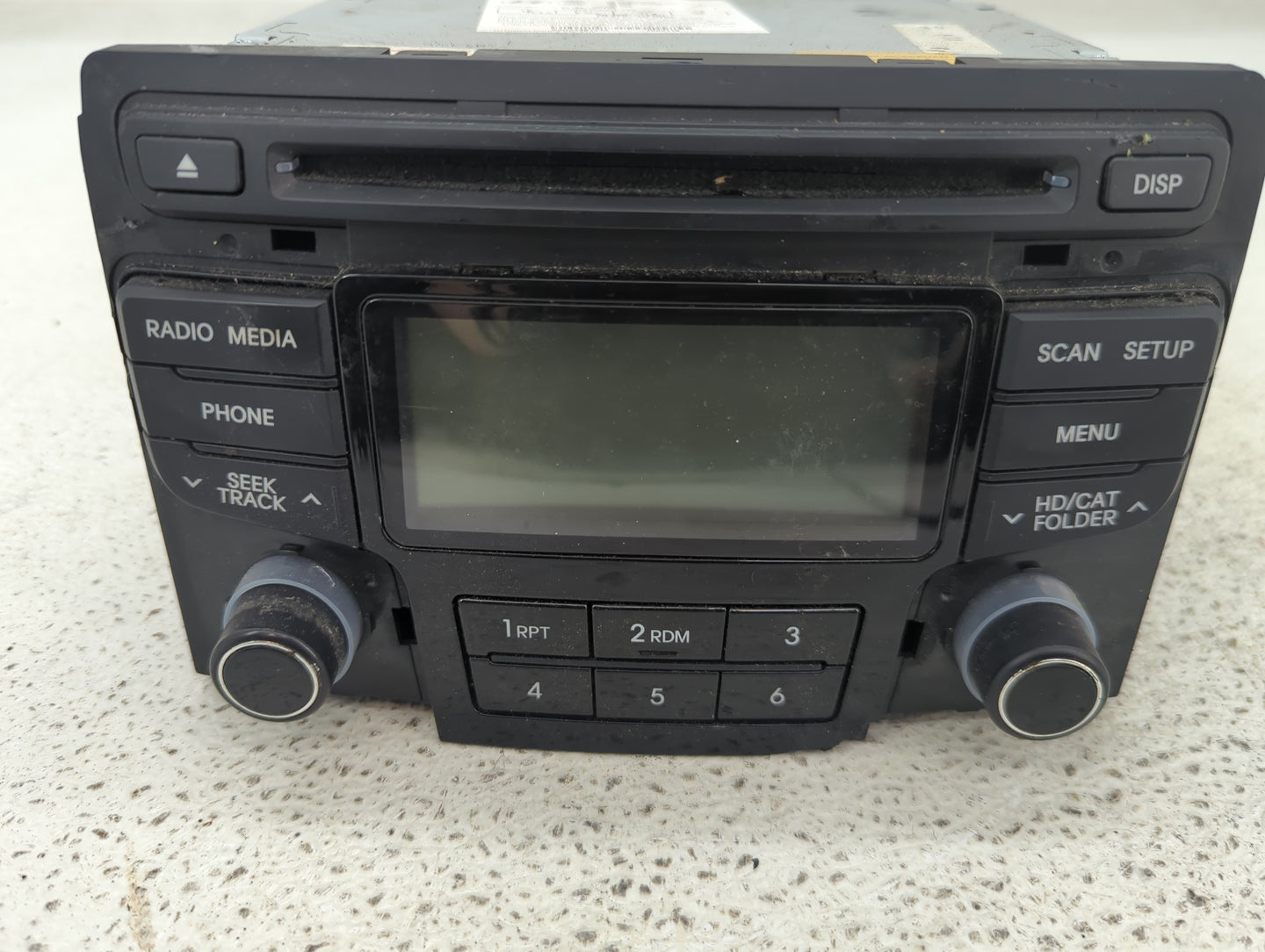2012-2014 Hyundai Sonata Radio AM FM Cd Player Receiver Replacement P/N:96190-3Q700 Fits Fits 2012 2013 2014 OEM Used Auto P