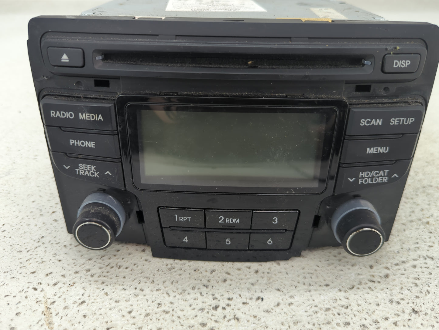2012-2014 Hyundai Sonata Radio AM FM Cd Player Receiver Replacement P/N:96190-3Q700 Fits Fits 2012 2013 2014 OEM Used Auto P