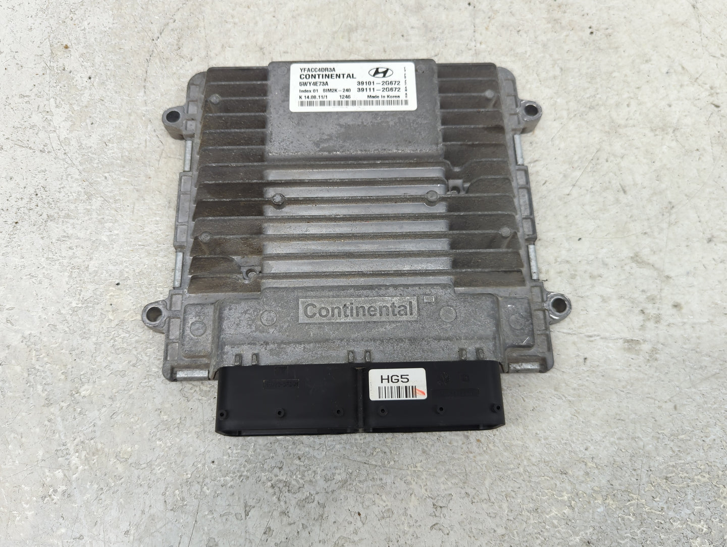 2011-2014 Hyundai Sonata PCM Engine Control Computer ECU ECM PCU OEM P/N:39111-2G672 39101-2G672 Fits Fits 2011 2012 2013 20