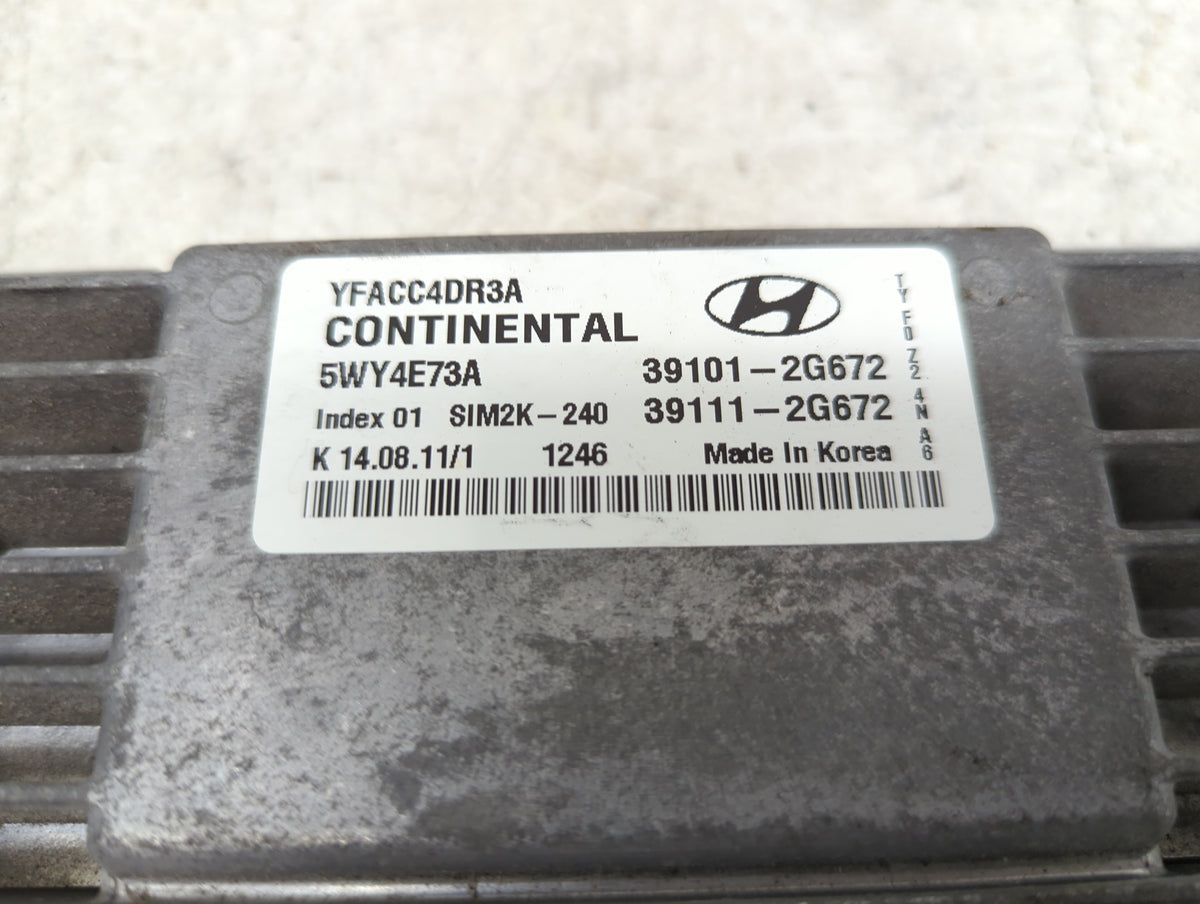 2011-2014 Hyundai Sonata PCM Engine Control Computer ECU ECM PCU OEM P/N:39111-2G672 39101-2G672 Fits 2011 2012 2013 2014 OE