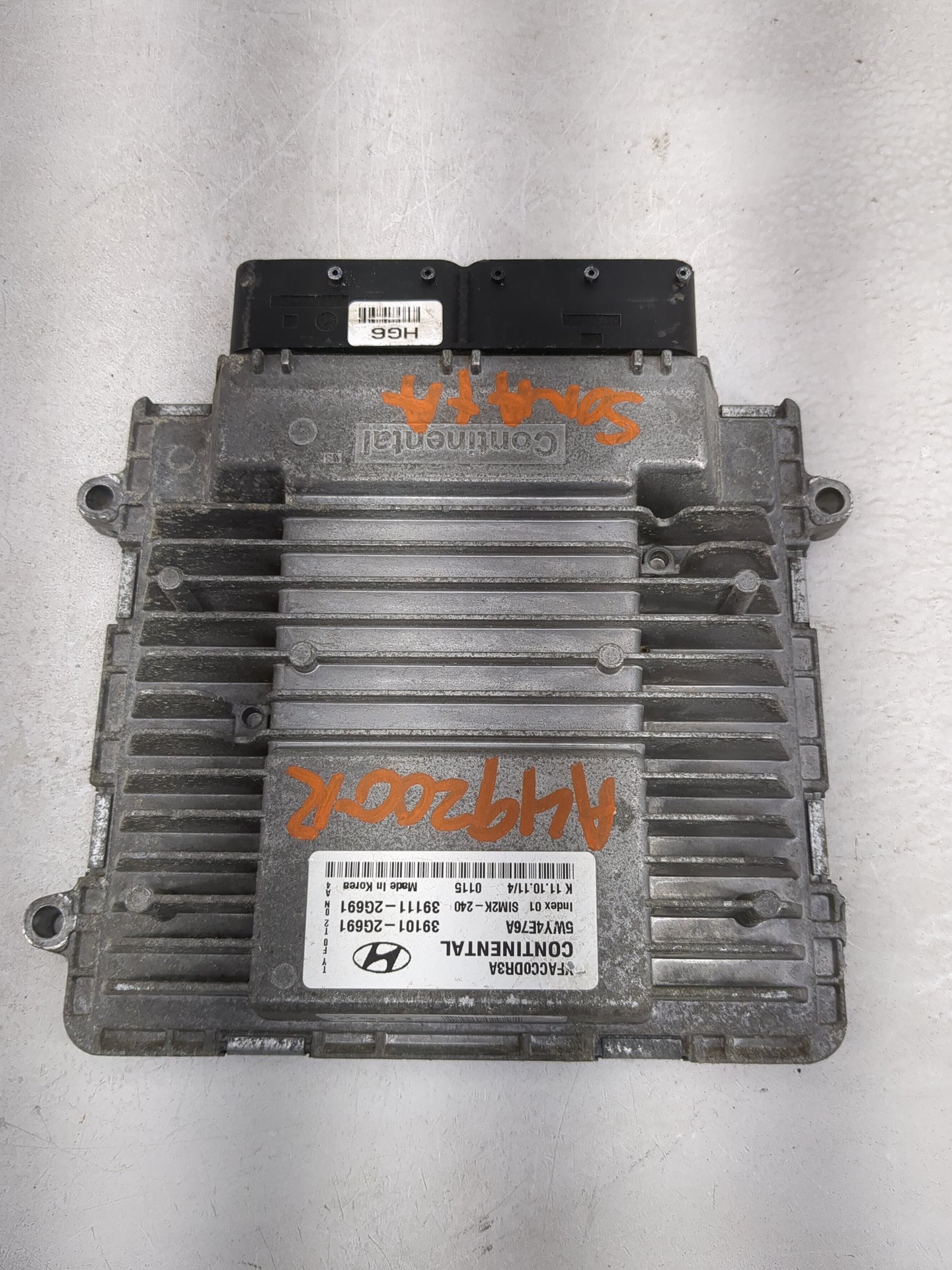 2011-2014 Hyundai Sonata PCM Engine Control Computer ECU ECM PCU OEM P/N:39111-2G691 39101-2G691 Fits Fits 2011 2012 2013 20