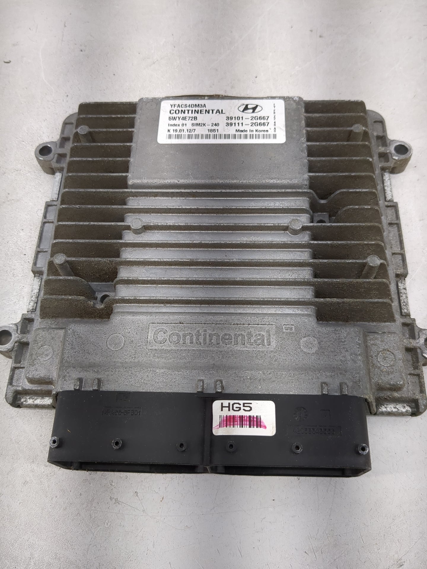 2011-2014 Hyundai Sonata PCM Engine Control Computer ECU ECM PCU OEM P/N:39111-2G667 Fits Fits 2011 2012 2013 2014 OEM Used 