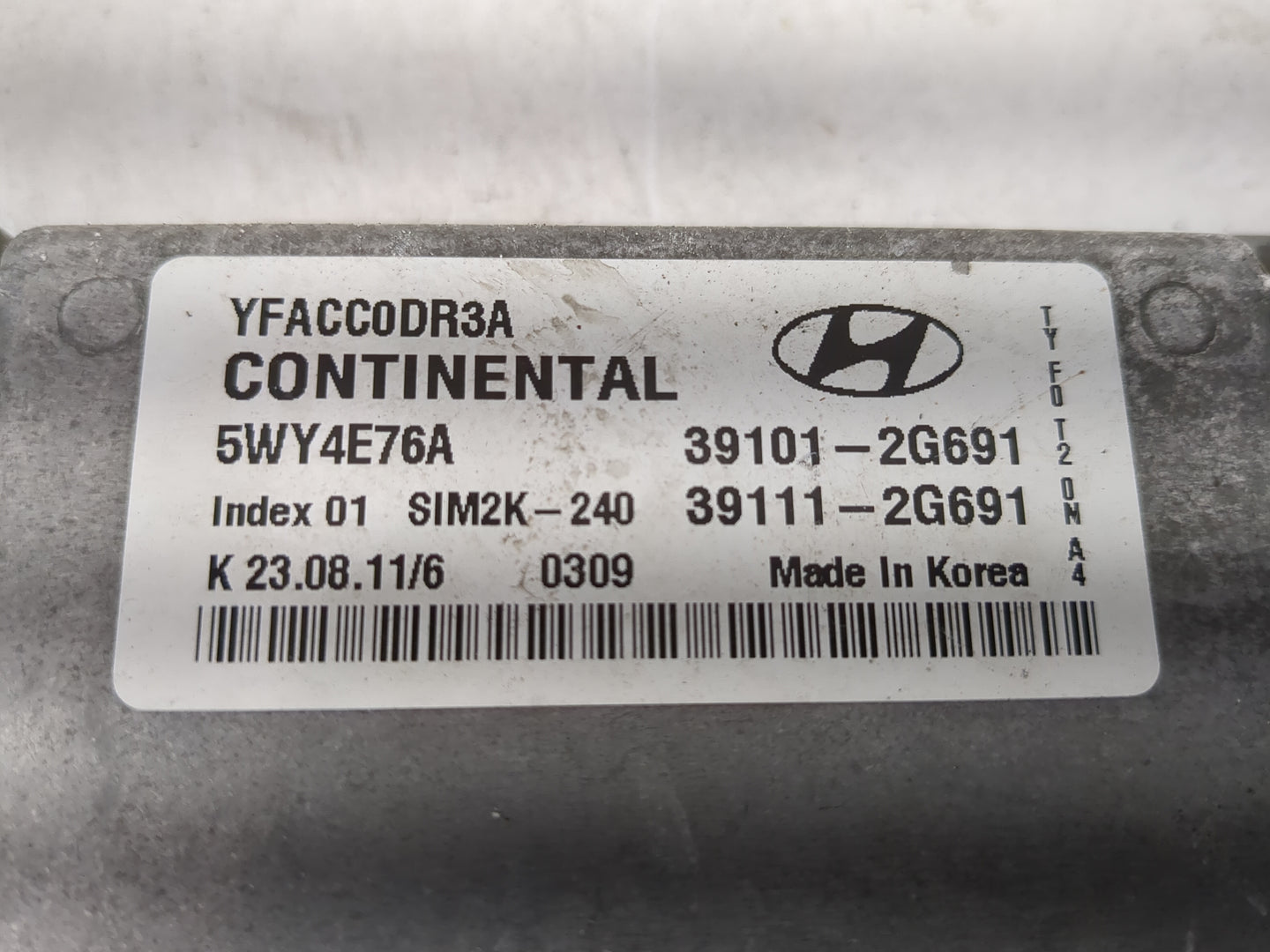 2011-2014 Hyundai Sonata PCM Engine Control Computer ECU ECM PCU OEM P/N:39111-2G691 39101-2G691 Fits Fits 2011 2012 2013 20