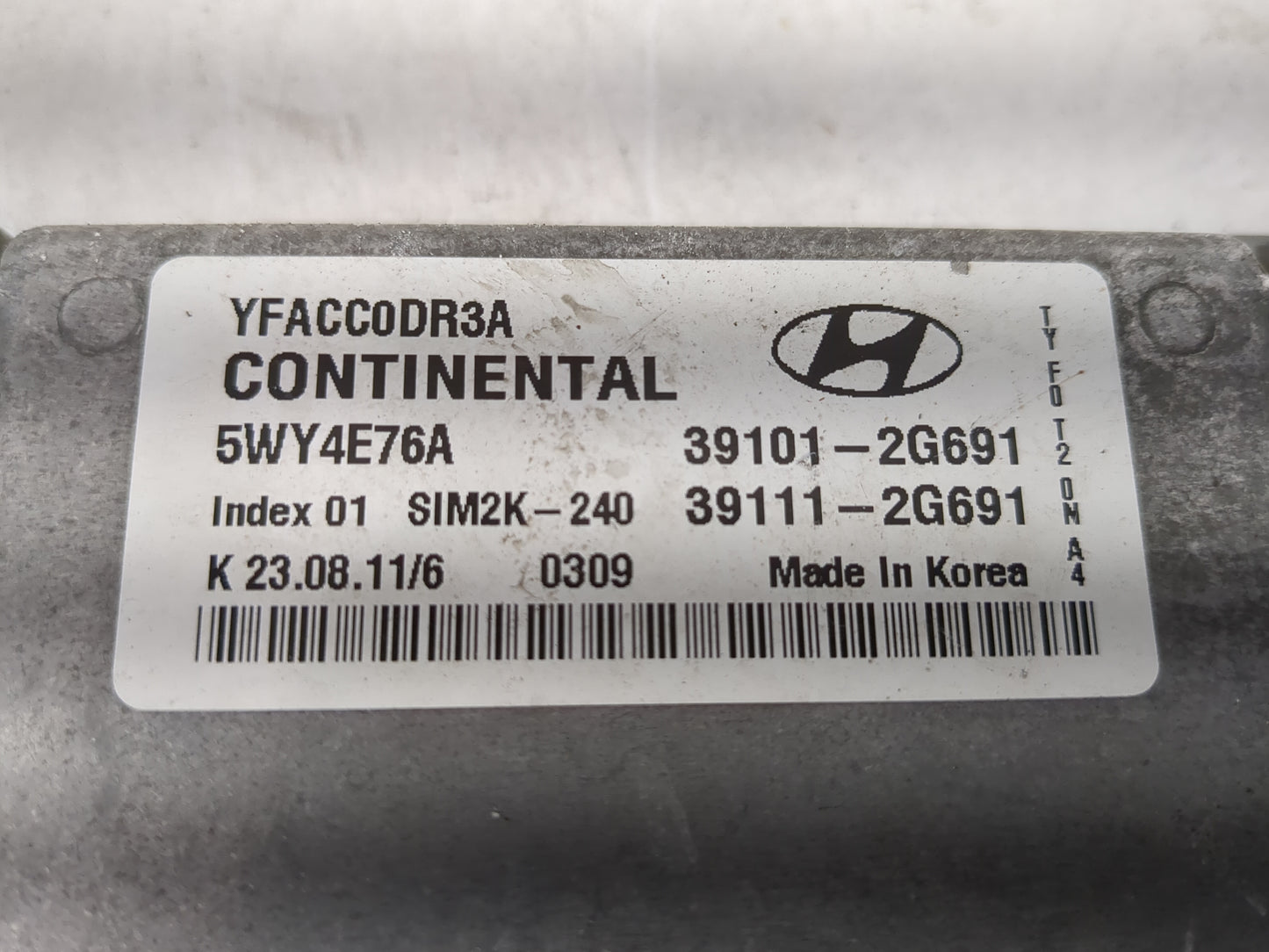 2011-2014 Hyundai Sonata PCM Engine Control Computer ECU ECM PCU OEM P/N:39111-2G691 39101-2G691 Fits Fits 2011 2012 2013 20