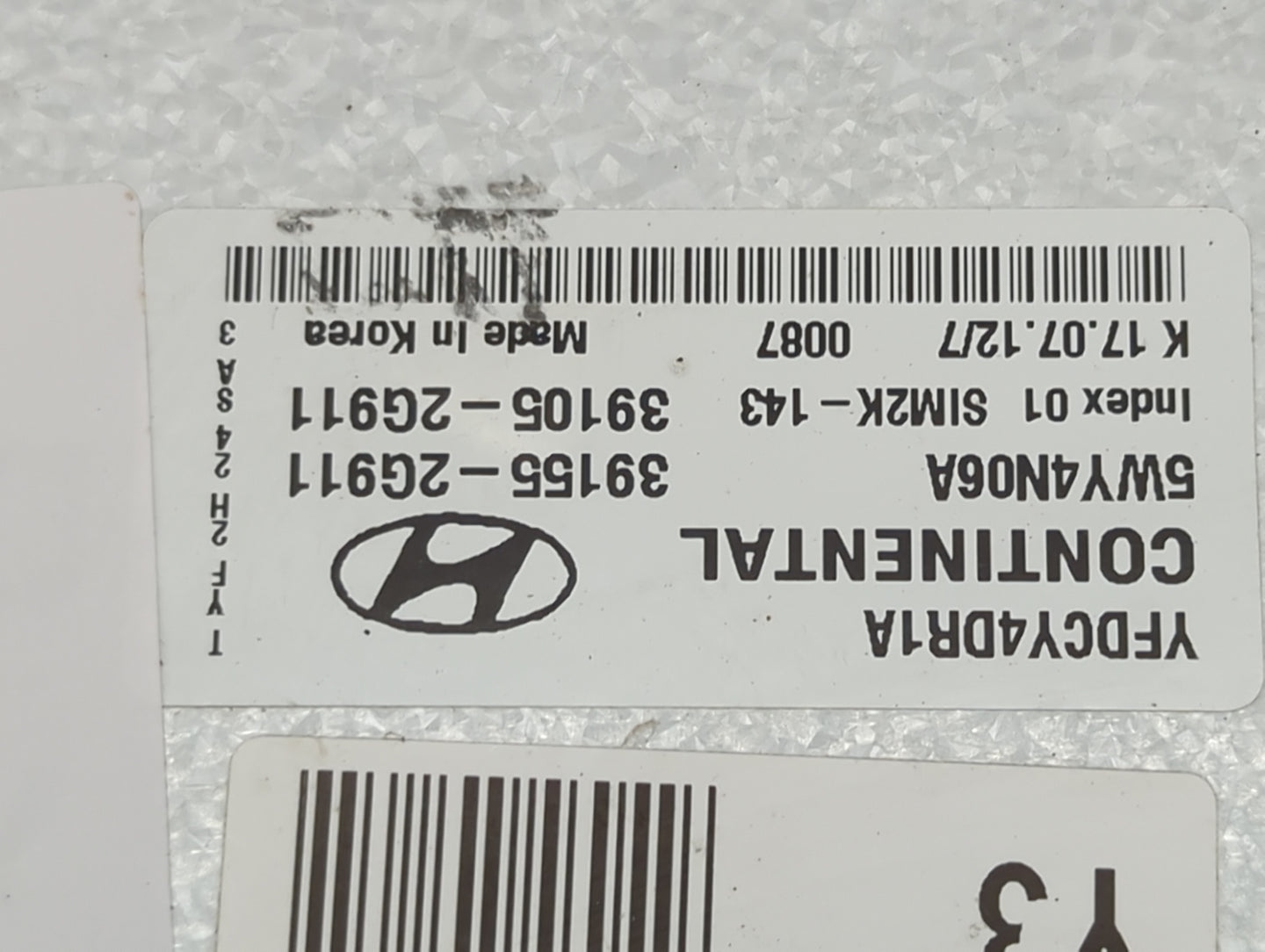 2011-2015 Hyundai Sonata PCM Engine Control Computer ECU ECM PCU OEM P/N:39155-2G911 39105-2G911 Fits OEM Used Auto Parts - 
