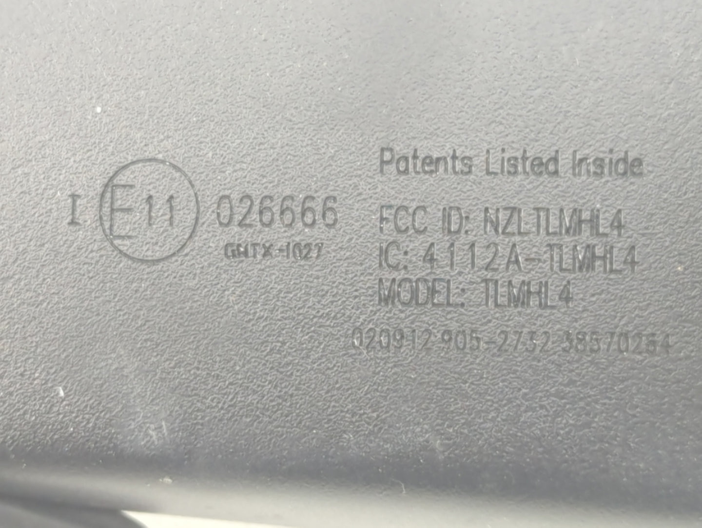 2011-2019 Hyundai Sonata Interior Rear View Mirror Replacement OEM P/N:026666 GNTX-1227 Fits OEM Used Auto Parts - Oemusedau