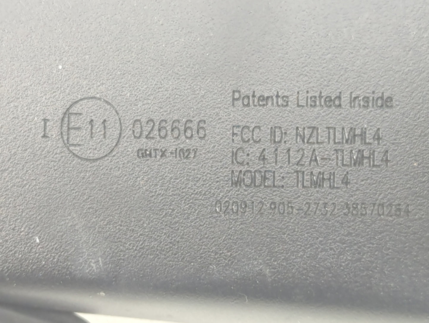 2011-2019 Hyundai Sonata Interior Rear View Mirror Replacement OEM P/N:026666 GNTX-1227 Fits OEM Used Auto Parts - Oemusedau