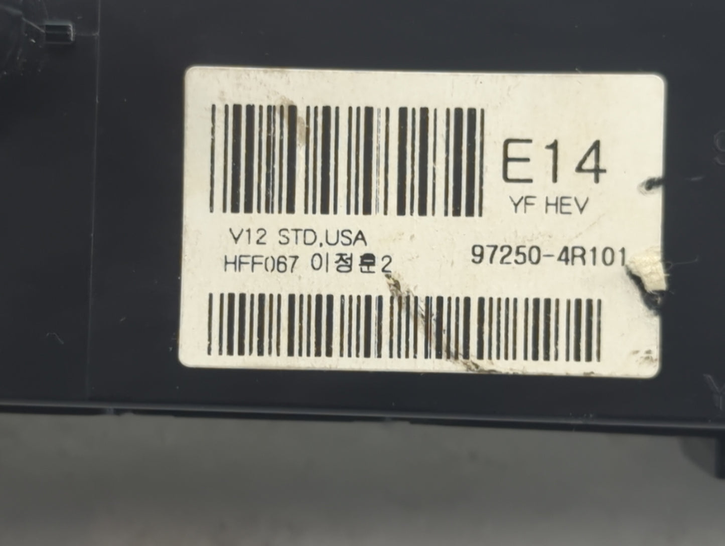 2011-2013 Hyundai Sonata Climate Control Module Temperature AC/Heater Replacement P/N:97250-4R101 7HYF14HFF062 Fits OEM Used