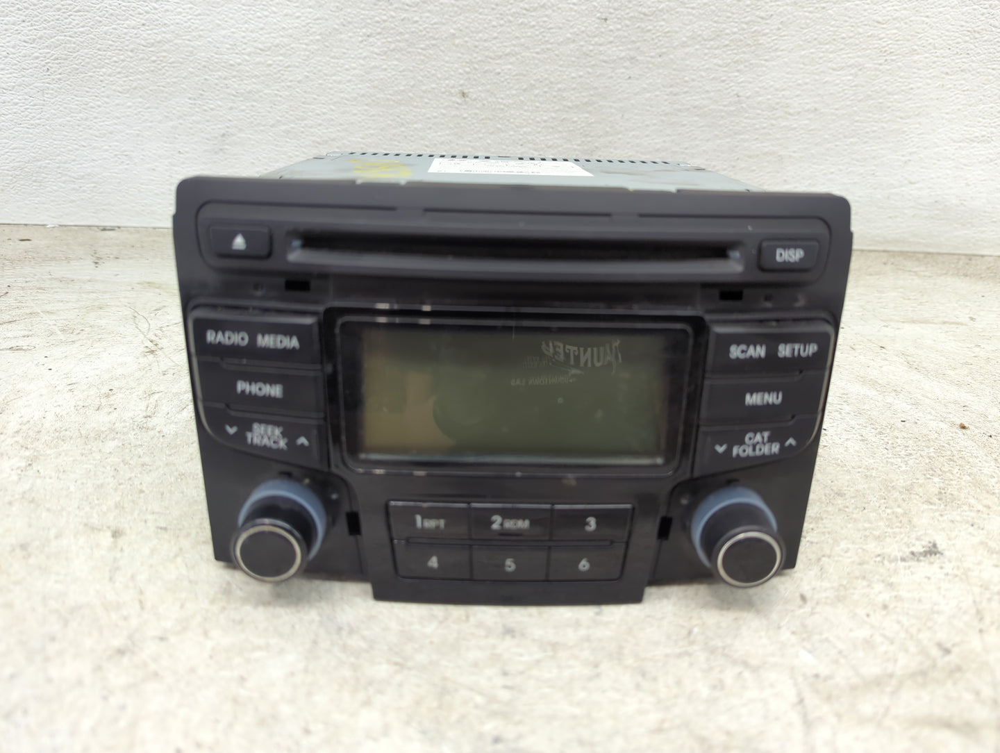 2012 Hyundai Sonata Radio AM FM Cd Player Receiver Replacement P/N:961803Q600 96180-3Q600 Fits OEM Used Auto Parts - Oemused