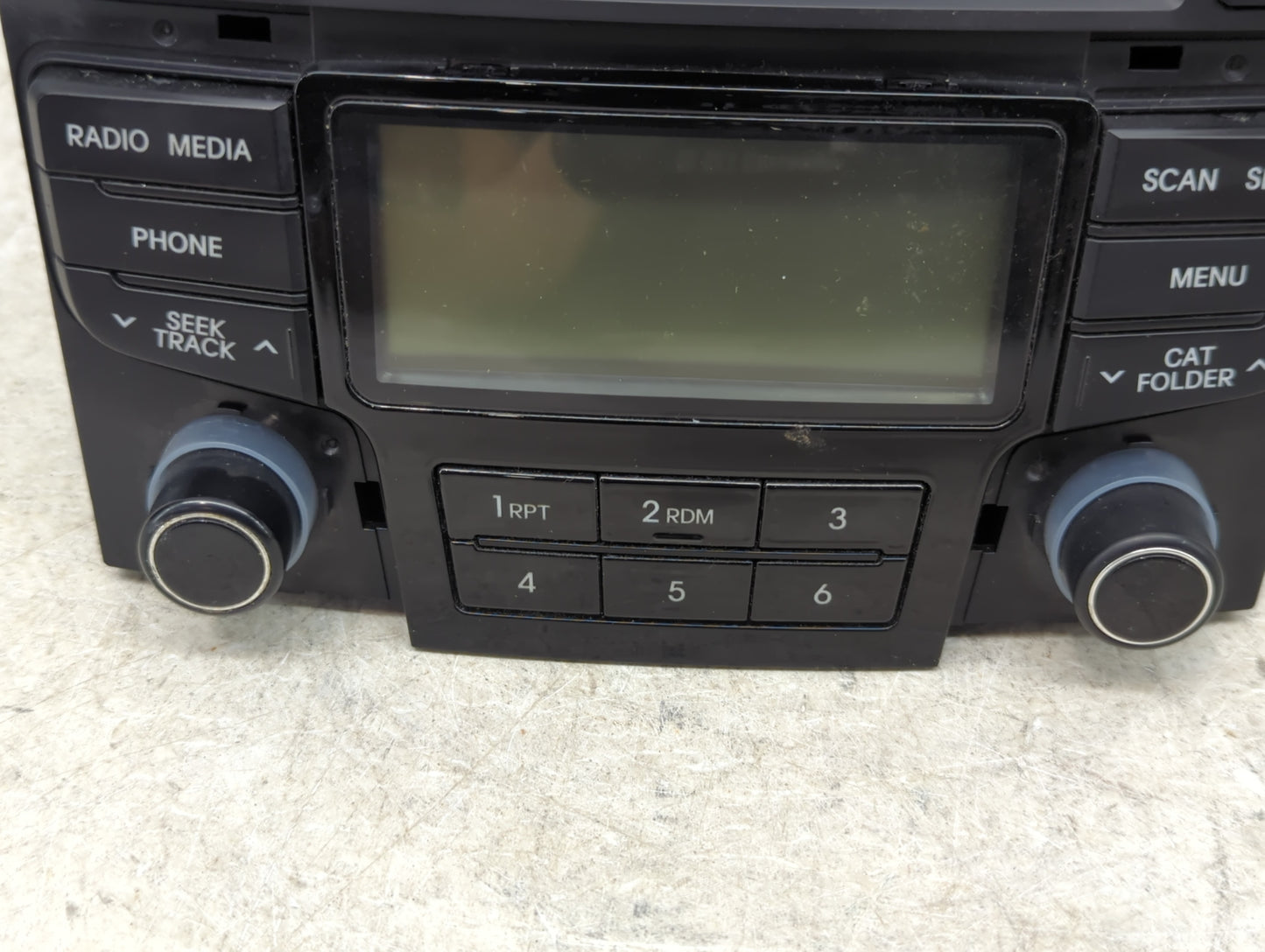 2012 Hyundai Sonata Radio AM FM Cd Player Receiver Replacement P/N:961803Q600 96180-3Q600 Fits OEM Used Auto Parts - Oemused