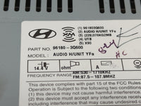 2012 Hyundai Sonata Radio AM FM Cd Player Receiver Replacement P/N:961803Q600 96180-3Q600 Fits OEM Used Auto Parts - Oemused